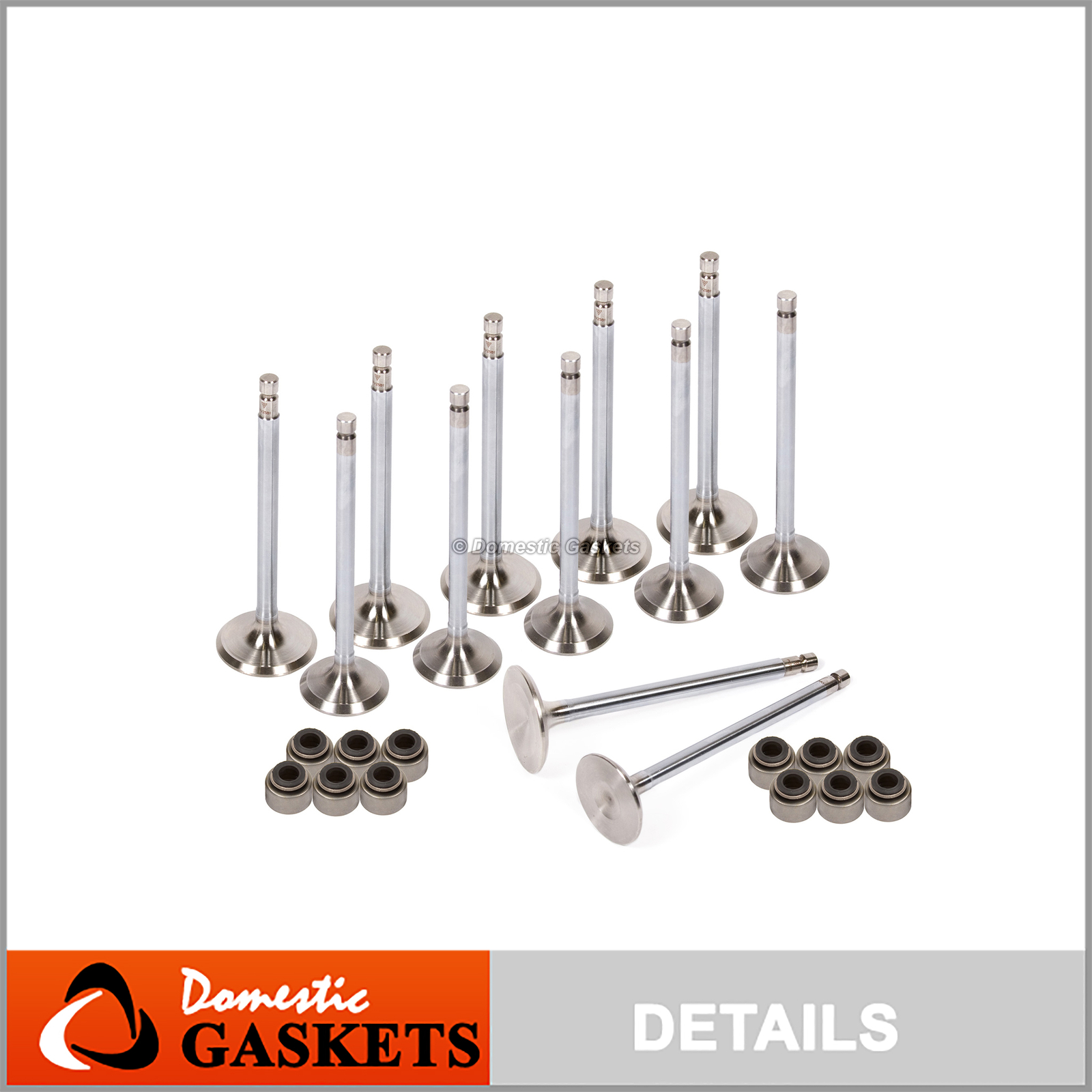 Fits 89-97 Nissan 240SX Pickup Stanza D21 2.4L Intake Exhaust Valves Seals KA24E
