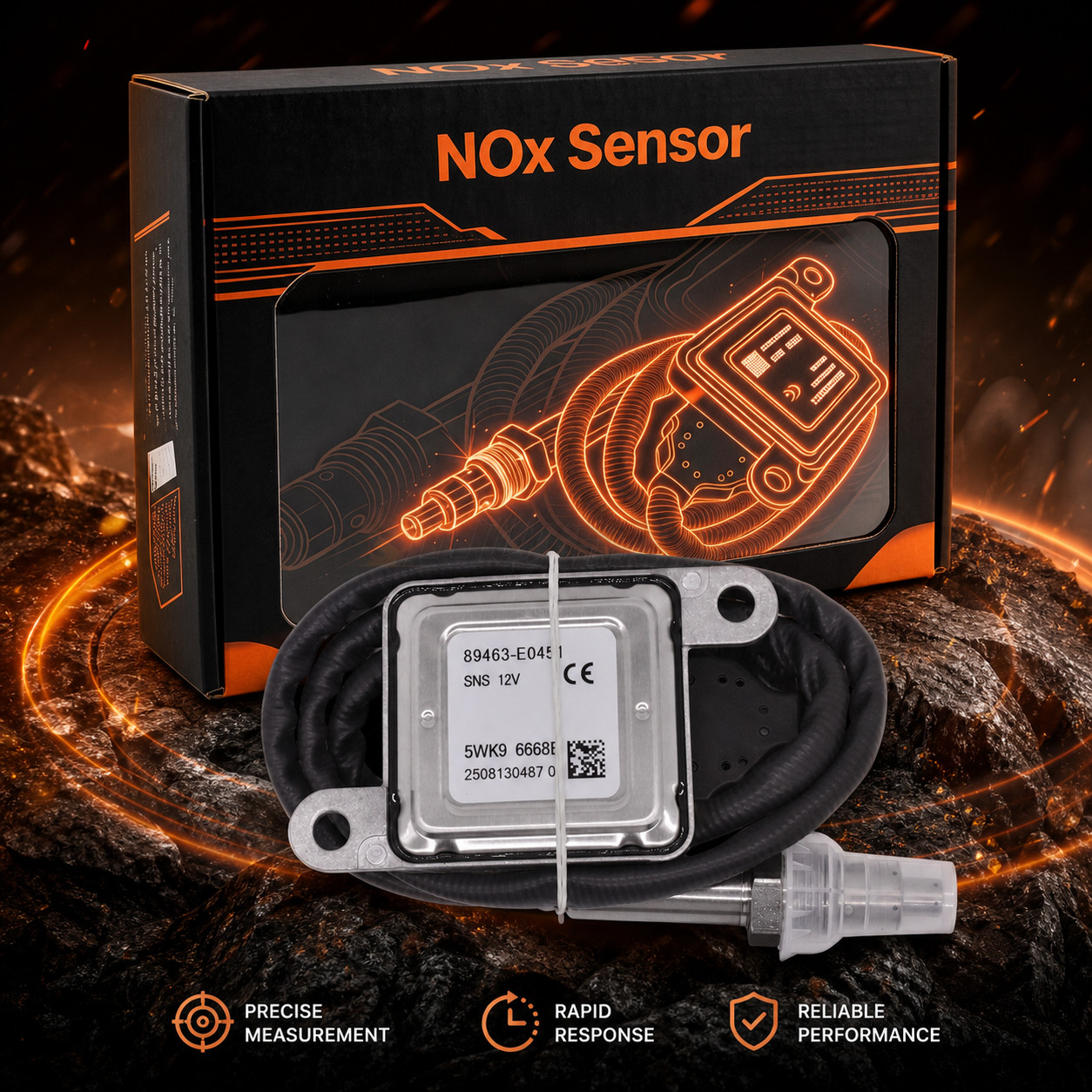 NEW 1PC Nitrogen Oxide Sensor FOR Hino 268 268A 338 7.7L 12-2020 8946337180