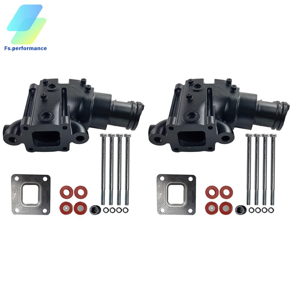 2 Dry Joint Exhaust Elbow Riser 14 Degree For Mercruiser v6 v8 Replace 864591T02 2 Dry Joint Exhaust Elbow Riser 14 Degree For Mercruiser v6 v8 Replace 864591T02