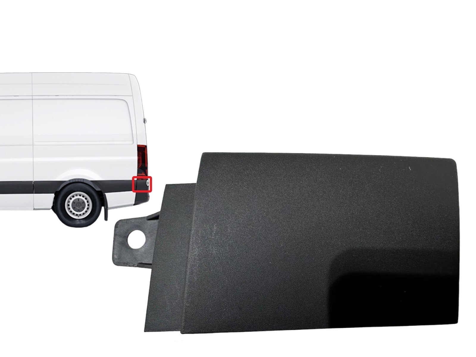 New Fits 2019-2024 Mercedes Sprinter 1500-3500XD Rear Bumper Left Side Trim New Fits 2019-2024 Mercedes Sprinter 1500-3500XD Rear Bumper Left Side Trim