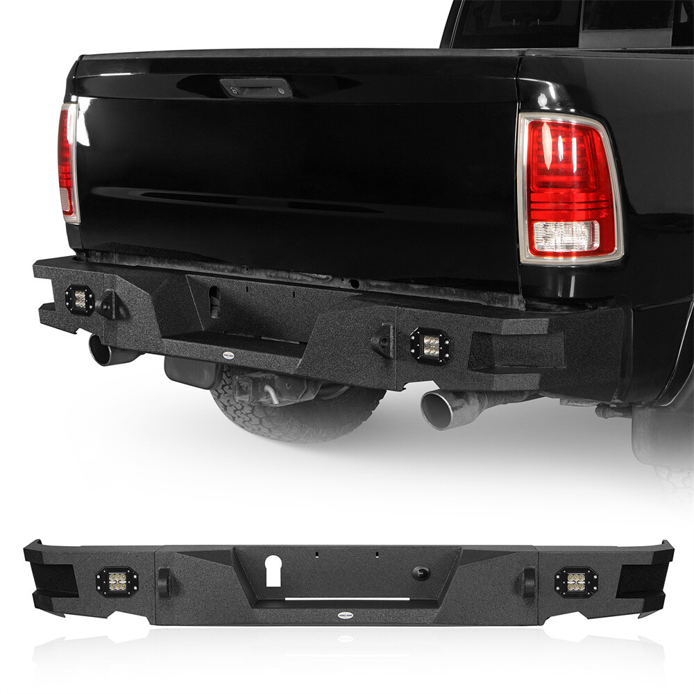 Off-Road Front / Rear Bumper Steel Black w/ Light Fit 2015-2018 Ram 1500 Rebel Off-Road Front / Rear Bumper Steel Black w/ Light Fit 2015-2018 Ram 1500 Rebel