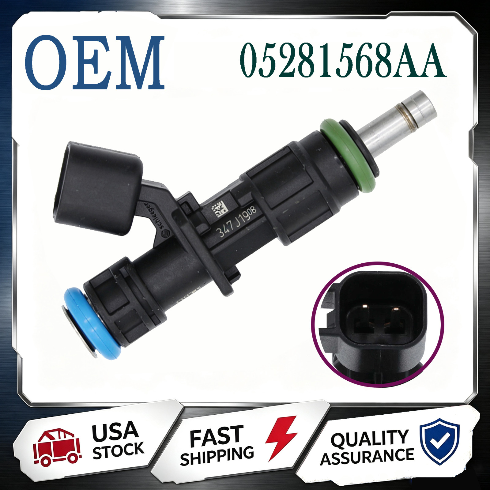 OEM FUEL INJECTOR 2019-2025 5281568AA For Dodge Charger Jeep Wagoneer Ram 1500