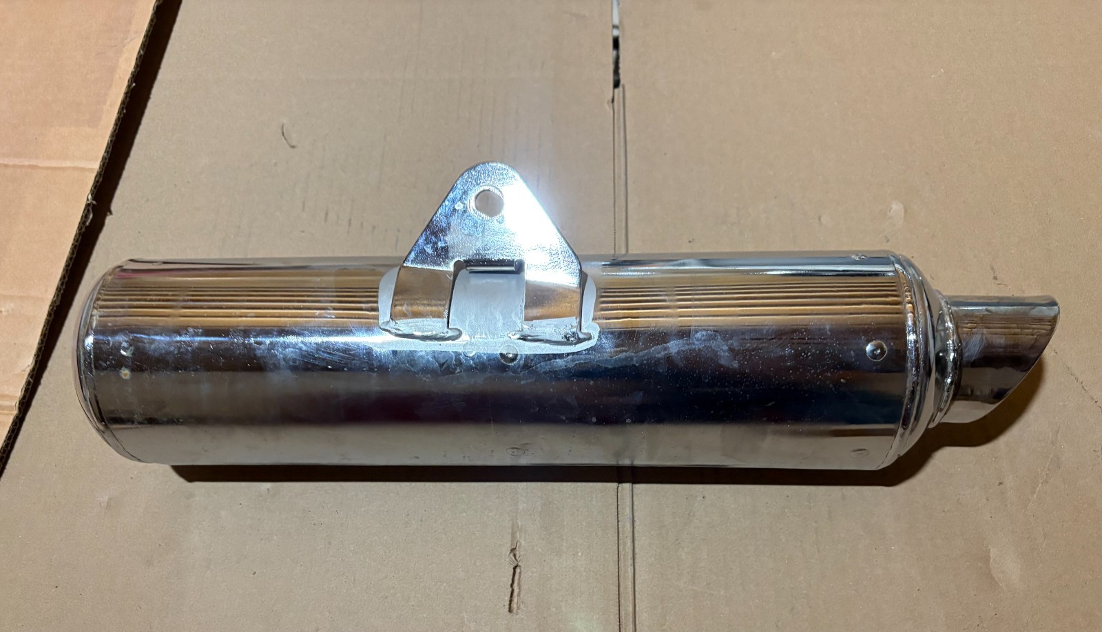 Chrome S&T Hyosung GT250 silencer Chrome S&T Hyosung GT250 silencer