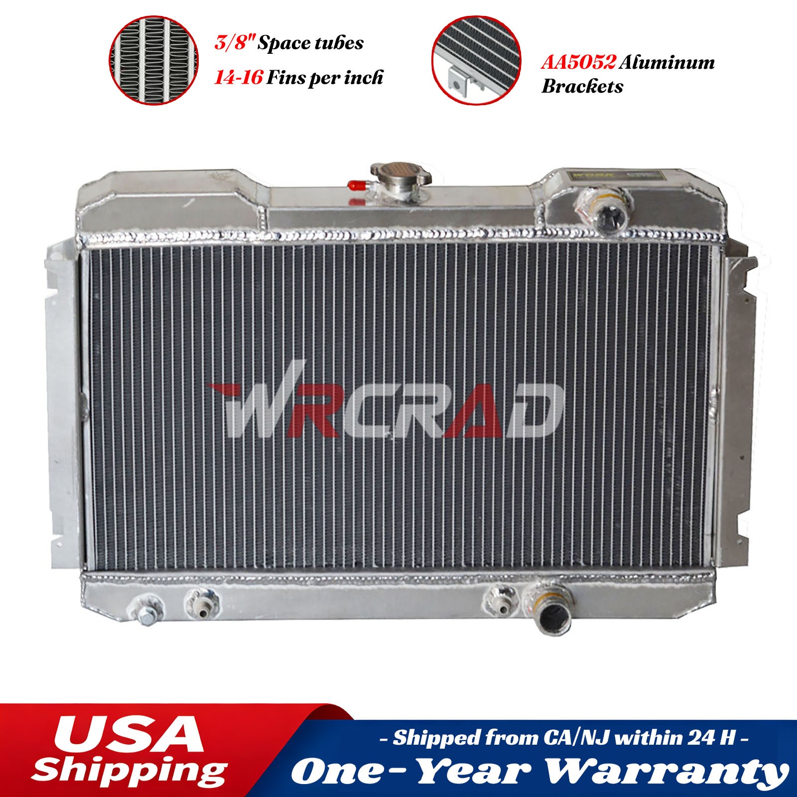 3ROW Aluminium Radiator For 1983 1984 1985 1986 Nissan Datsun 720 Pickup 2.4L MT