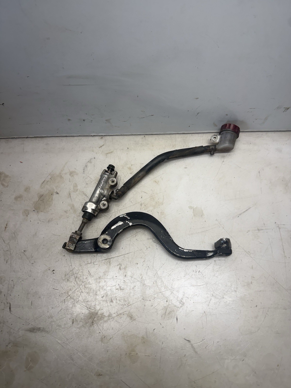 1996-2006 Honda CR80RB CR85 OEM Rear Brake Master Cylinder w/ Pedal & Reservoir