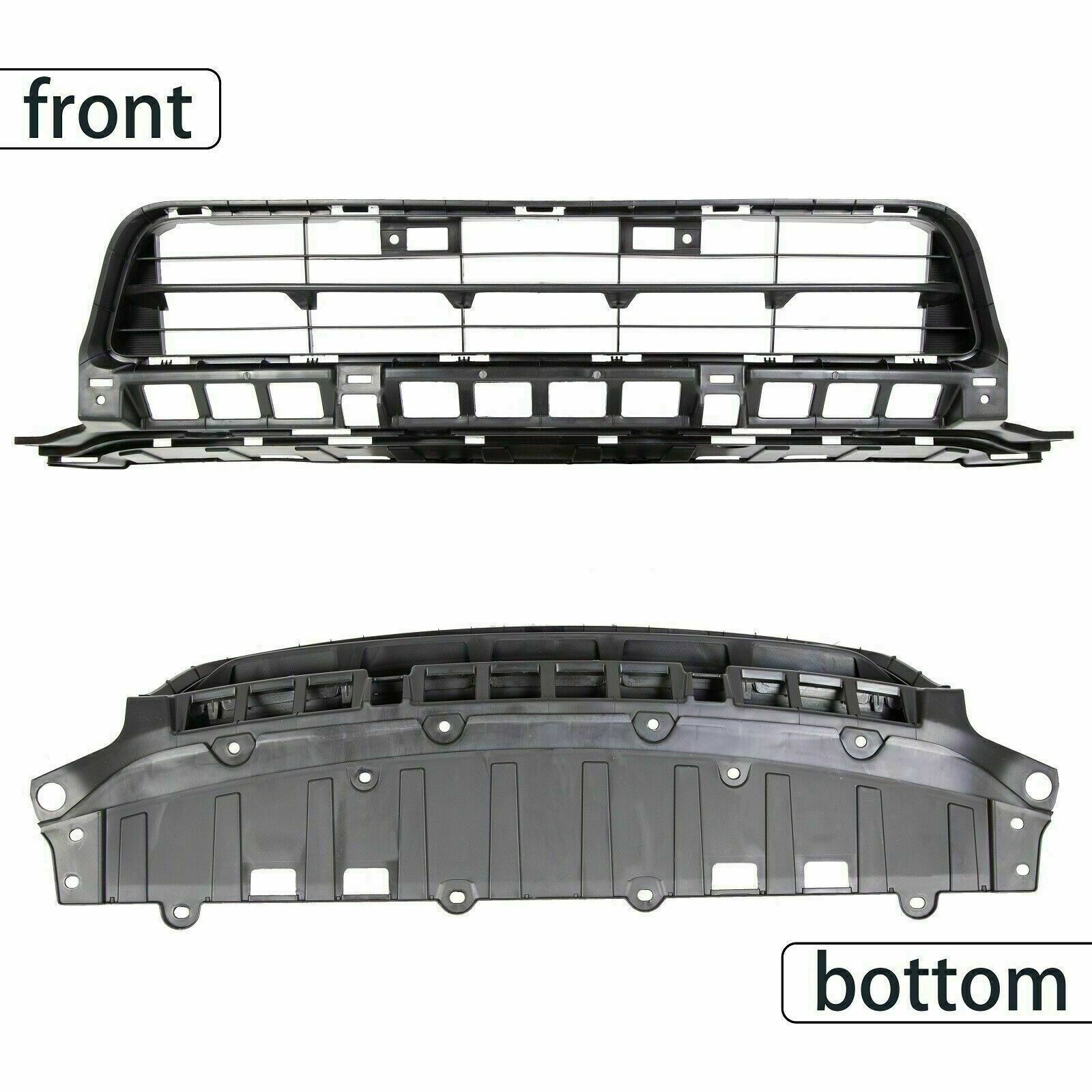 For 2009-2011 Honda Civic Sedan Black Front Bumper Lower Mesh Grille 71107SNEA50