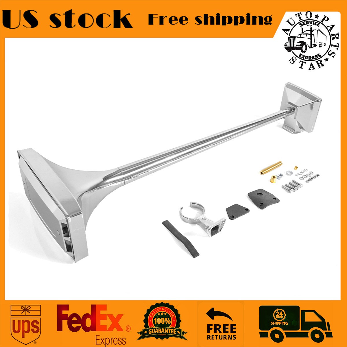 74cm 150dB Super Loud Truck Air Train Horn Trumpet Horns Universal 12v/24V
