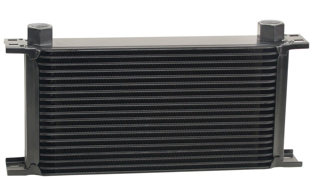 Derale Fluid Cooler 13 x 6.438 x 2 in Alum Black Powder Coat Universal 51978 Derale Fluid Cooler 13 x 6.438 x 2 in Alum Black Powder Coat Universal 51978