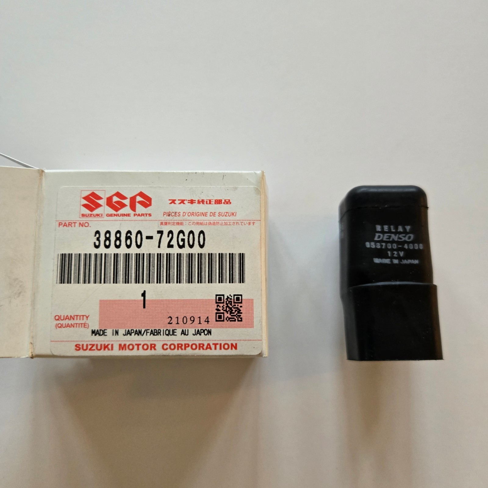 Suzuki Genuine Denso Relay Assembly 38860-72G00 NOS NEW SUZUKI DENSO RELAY Suzuki Genuine Denso Relay Assembly 38860-72G00 NOS NEW SUZUKI DENSO RELAY