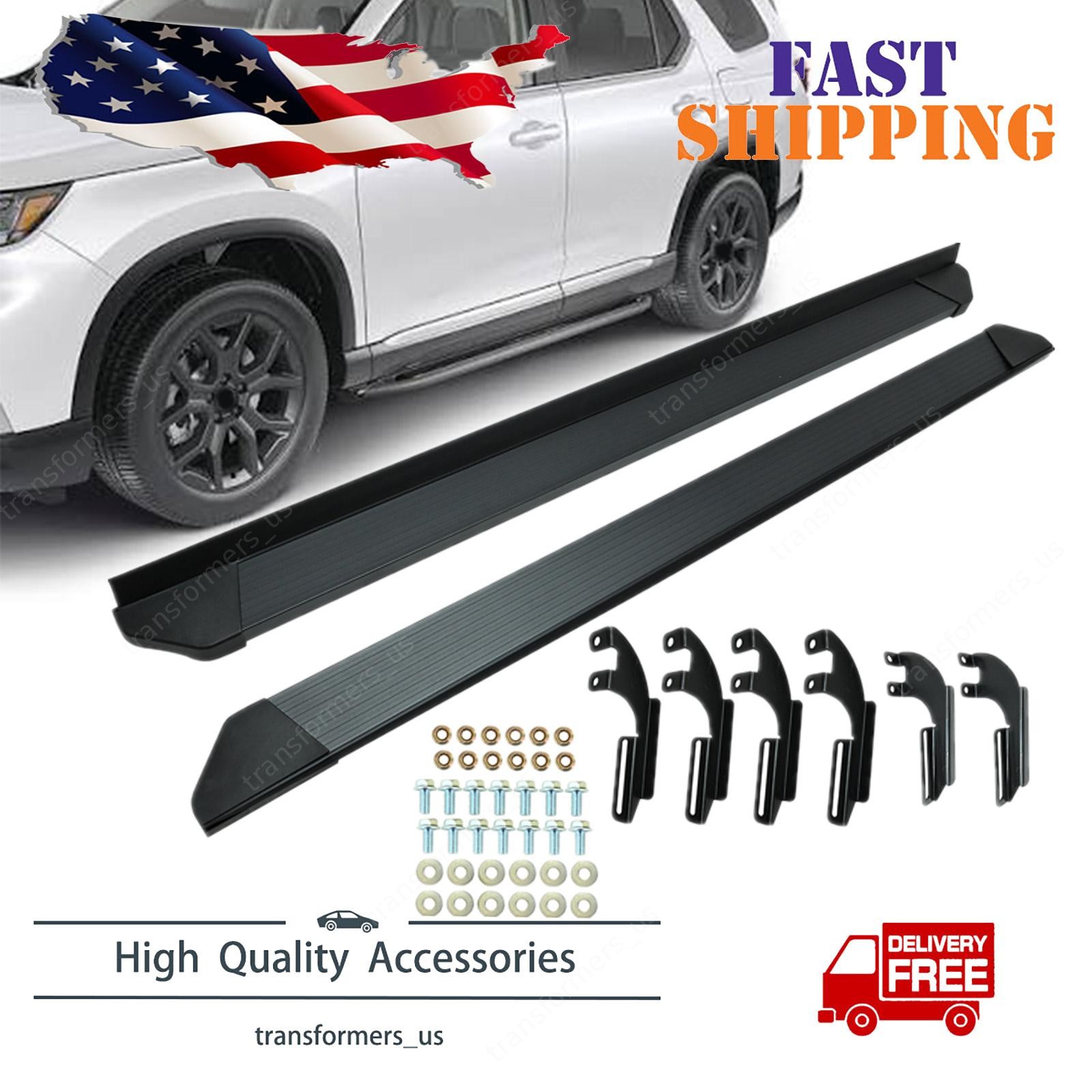 600lbs Running Boards Fit 2023 2024 2025 Honda Pilot Side Steps nerf bars Black