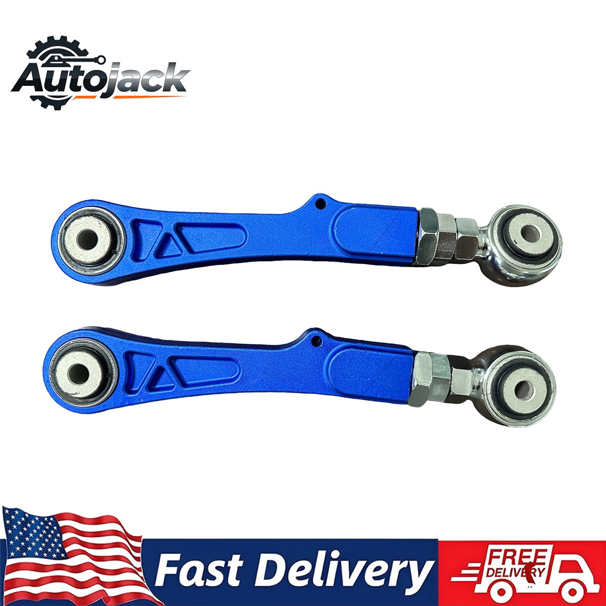 AUTOJACK 2Pcs Aluminum Rear Camber Control Arms for Tesla Model S X 1027421-00-E