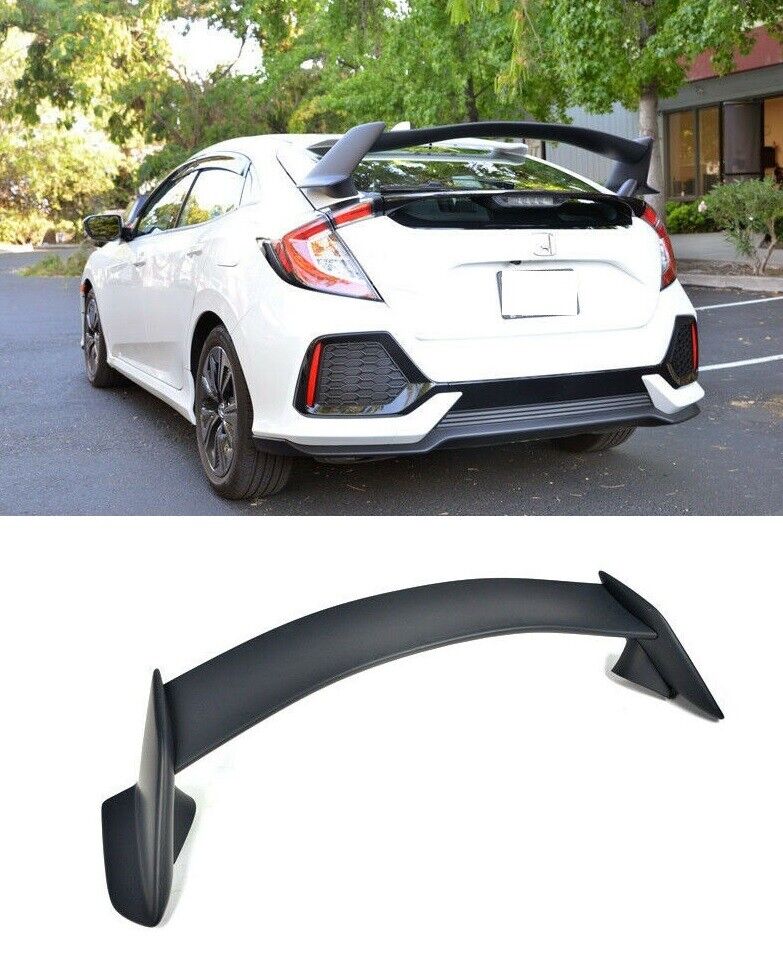 For Honda Civic 16-21 Hatchback 5Dr EX EX-L LX Type-R Style Trunk Spoiler ABS