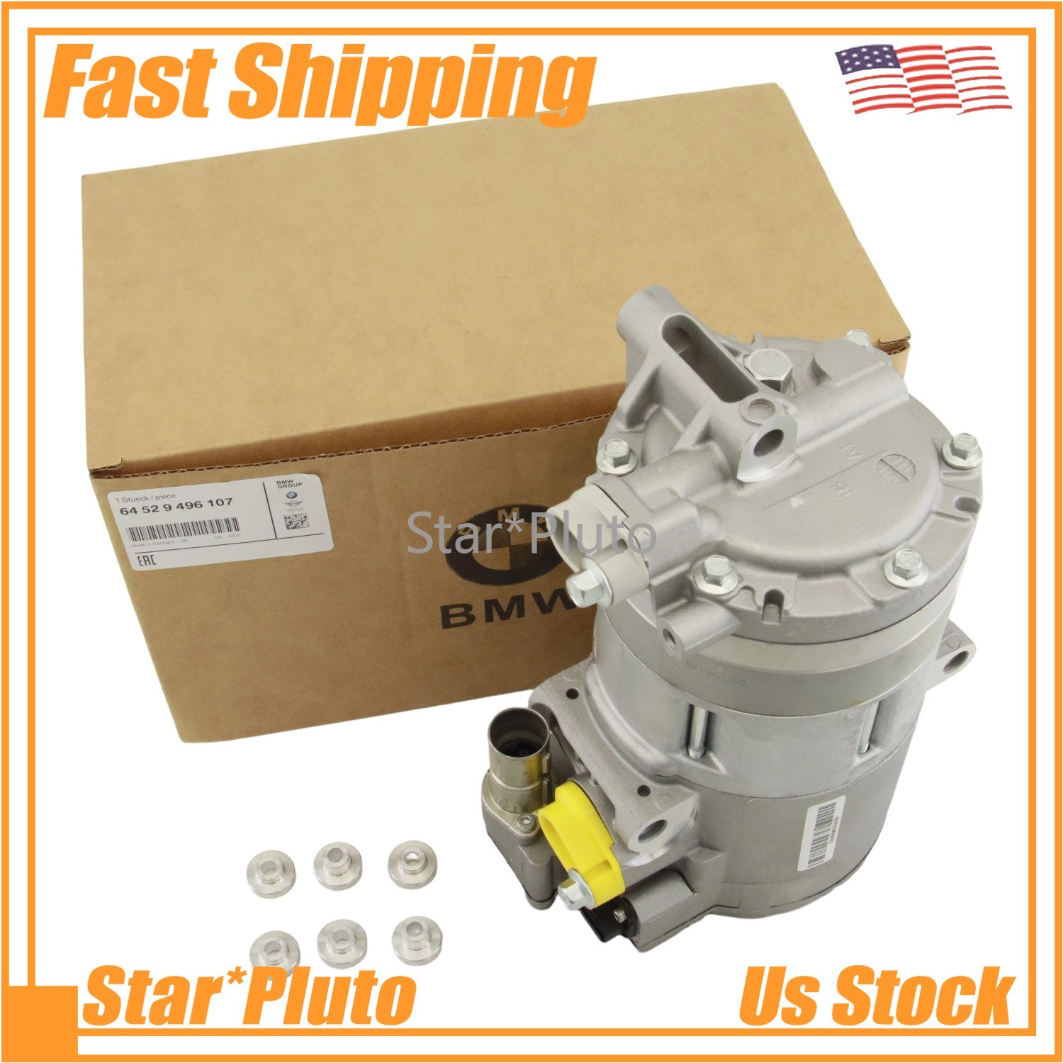 64529496107 OEM Air Conditioning A/C Compressor for 14-21 BMW i3 I01,18-21 i3s