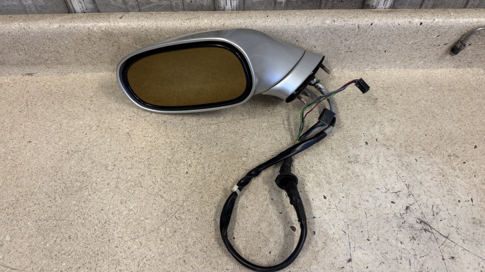 97-04 Chevrolet C5 Corvette Z06 Driver Side Power Mirror OEM GM Silver Left