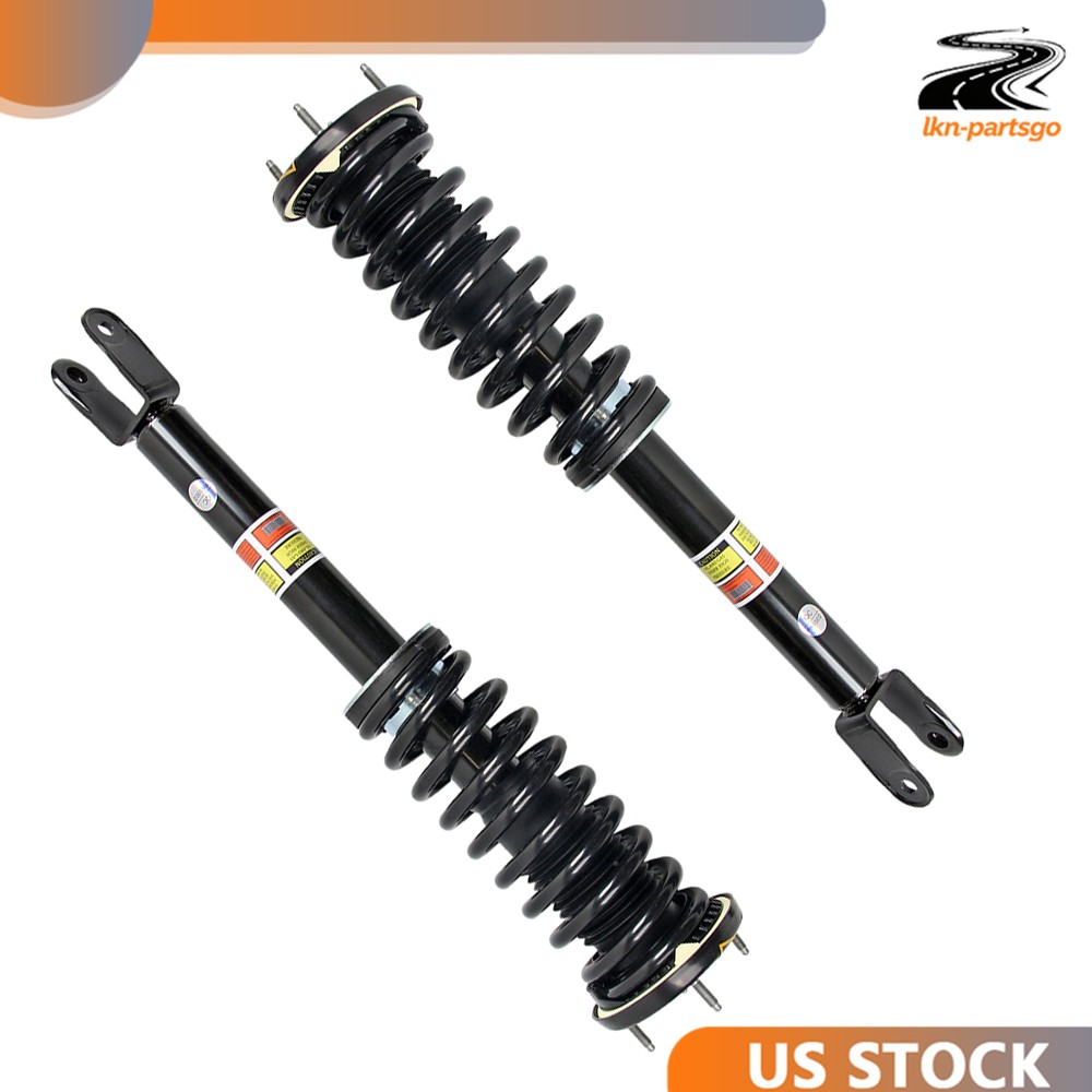Pair Front Shock Struts Assembly Electric For Jaguar XJ XJR X351 RWD 2WD 2010-19