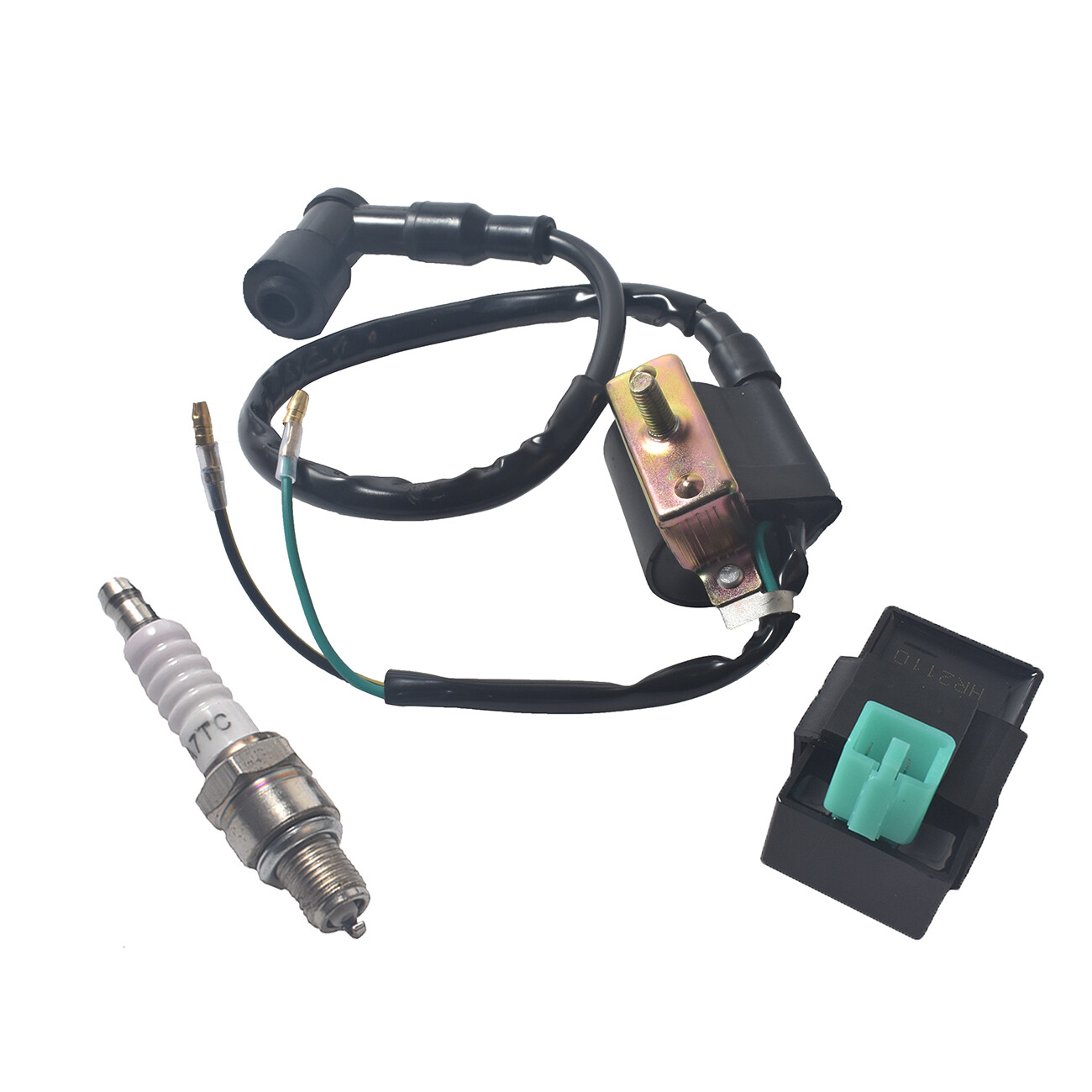 Ignition Coil CDI Spark Plug Kit For Chinese ATV Quad 50cc 70cc 90cc 110cc 125cc