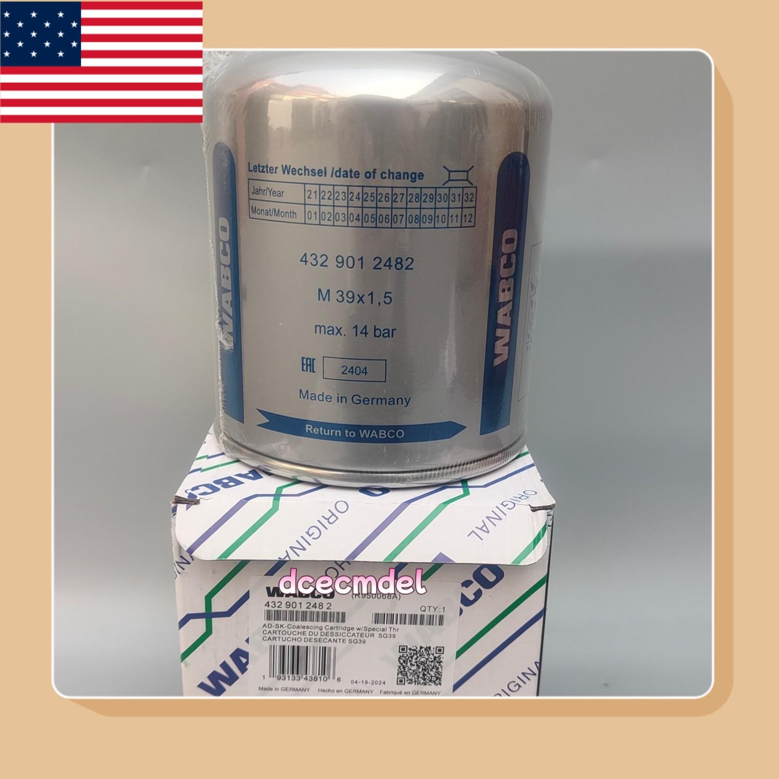 NEW  WABCO Air Dryer Cartridge R950068A 4329012482 R950068A 432 901 248 2