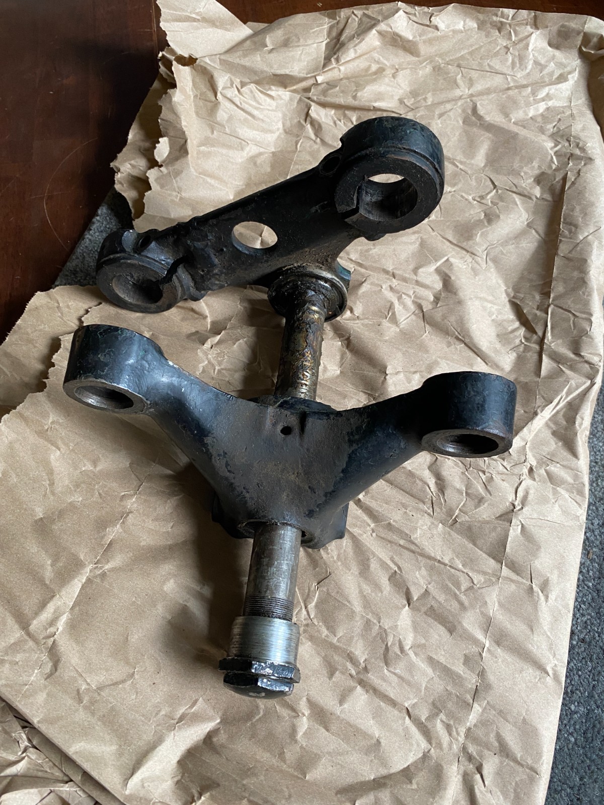 1950s AJS Matchless G80 G3L Model 18 16 Fork Yokes Triple Tree 1950s AJS Matchless G80 G3L Model 18 16 Fork Yokes Triple Tree