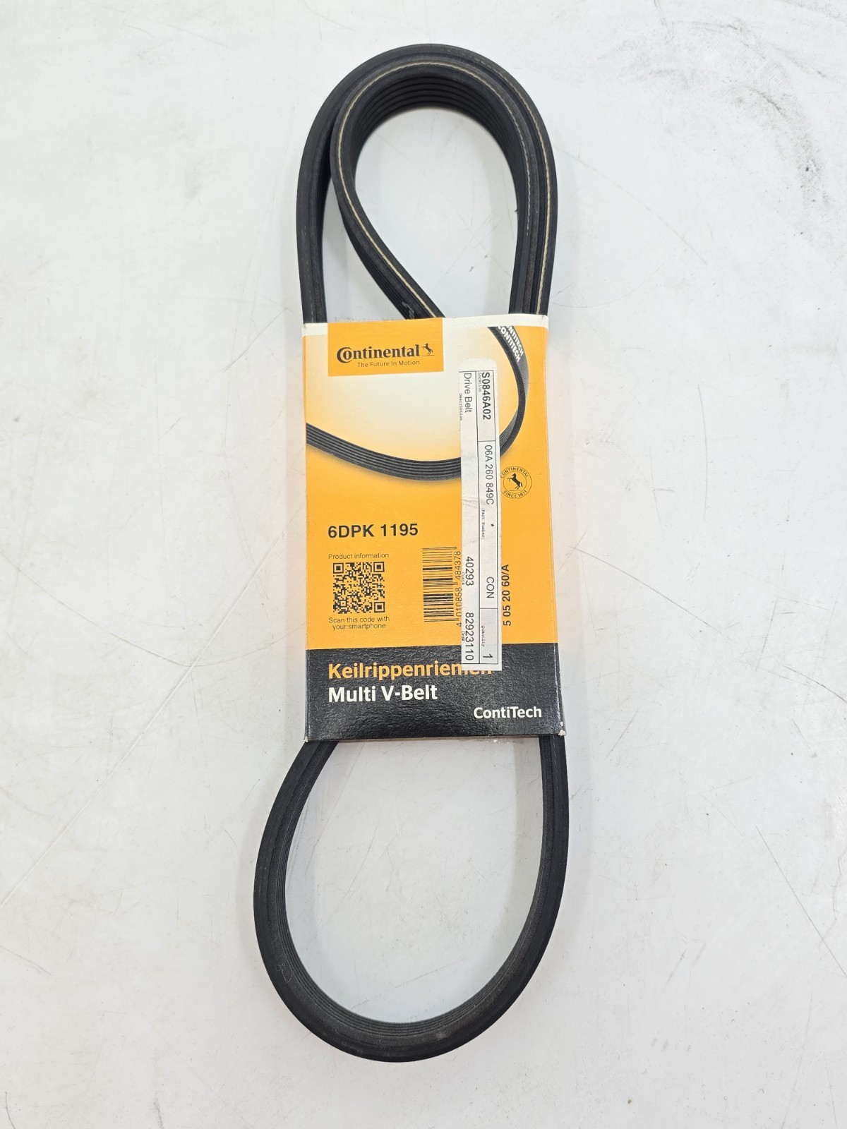 Continental 6DPK1195 Serpentine Belt