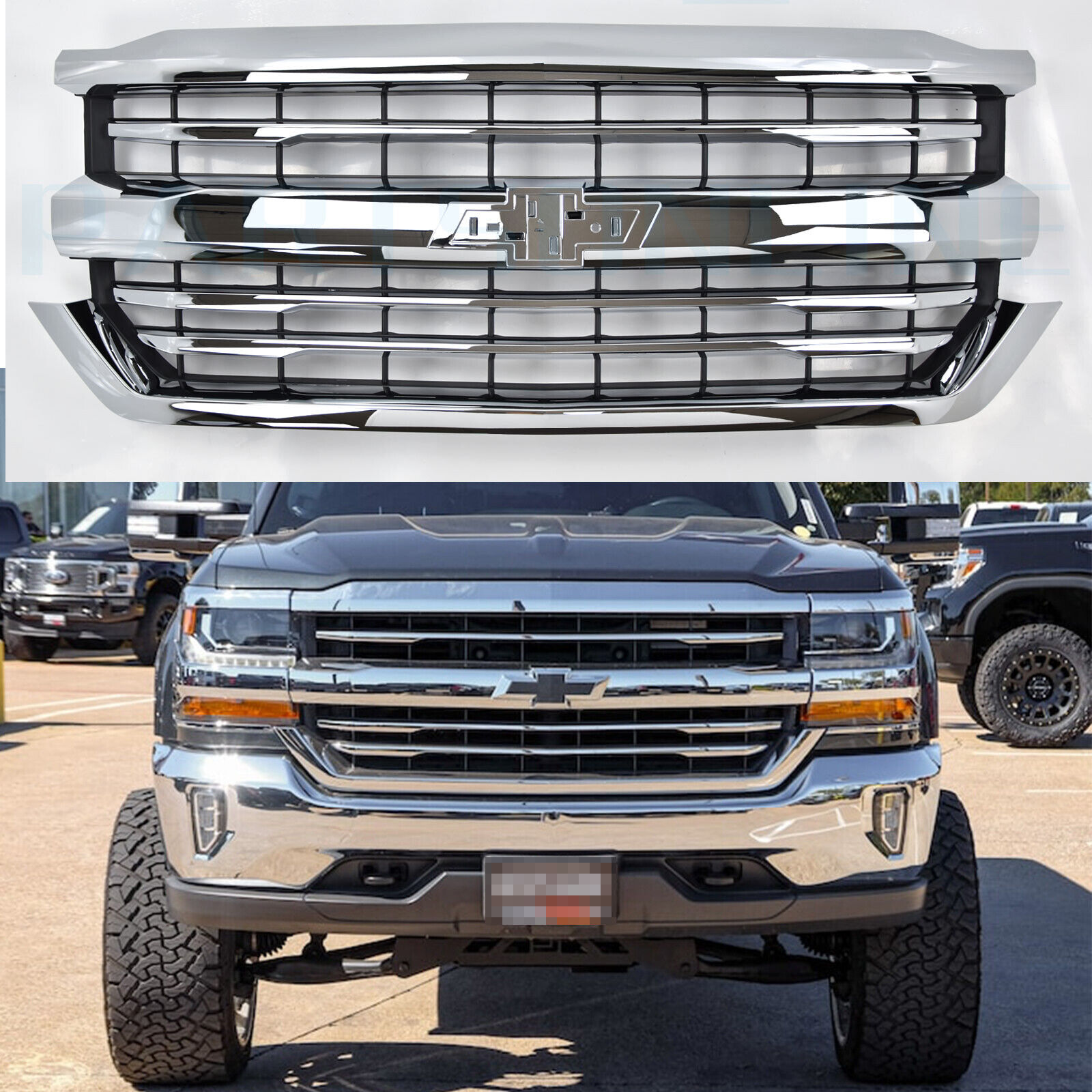 2016 2017 2018 Chevrolet Chevy Silverado 1500 Front Grille LTZ High Country OEM