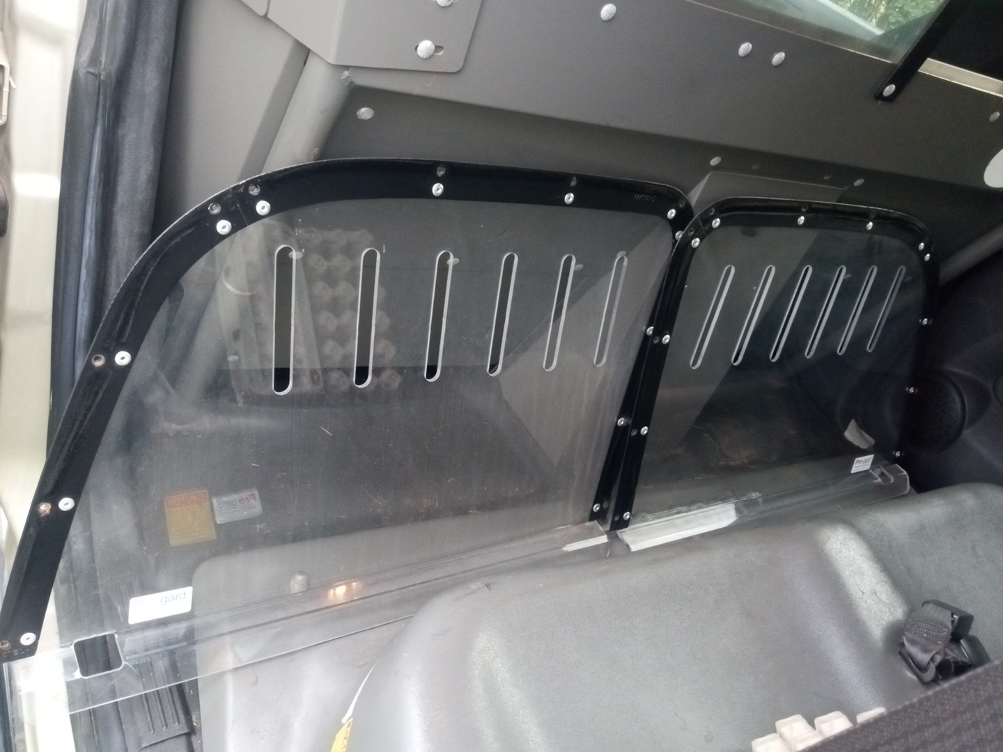 07-14 CHEVY TAHOE POLICE PROGARD PRO-GARD REAR DOOR WINDOW PROTECTORS Acrylic 07-14 CHEVY TAHOE POLICE PROGARD PRO-GARD REAR DOOR WINDOW PROTECTORS Acrylic