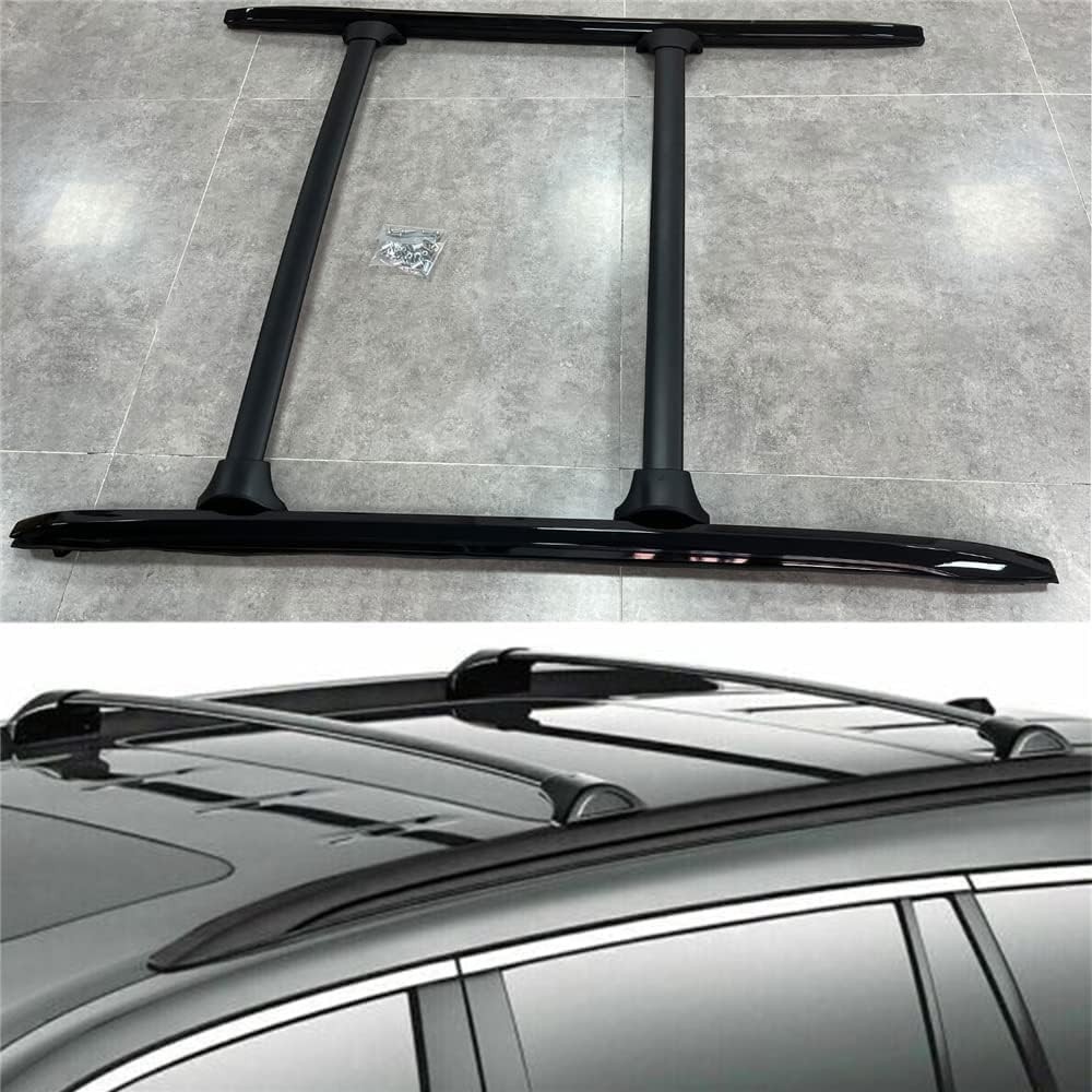 4Pcs Fits for 2014-2021 Acura MDX Roof Side Rail Rack Cross Bars Crossbars Cargo