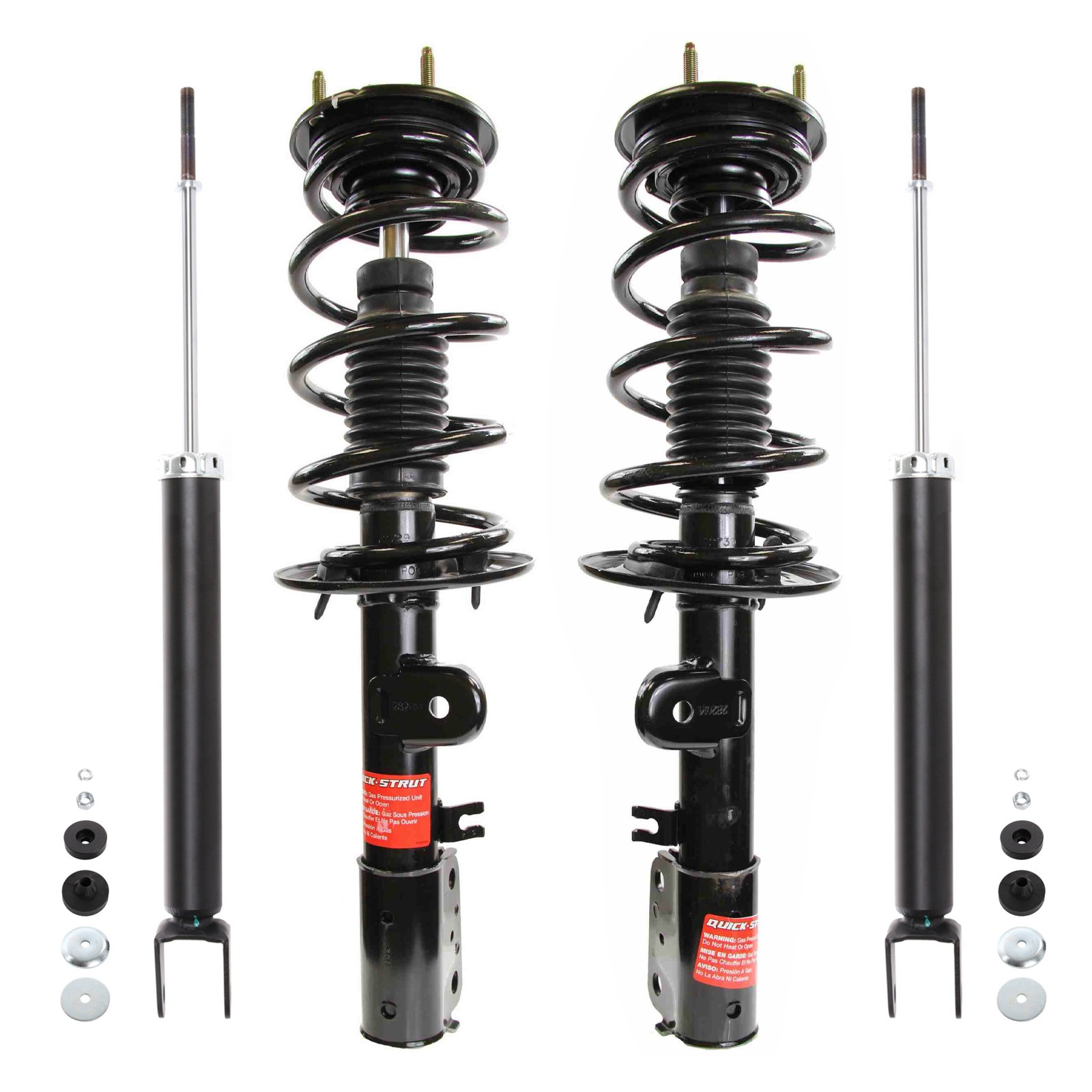 Monroe OEM Front Struts & Rear Shocks 4 pcs For 2013-2019 Ford Explorer 2WD FWD