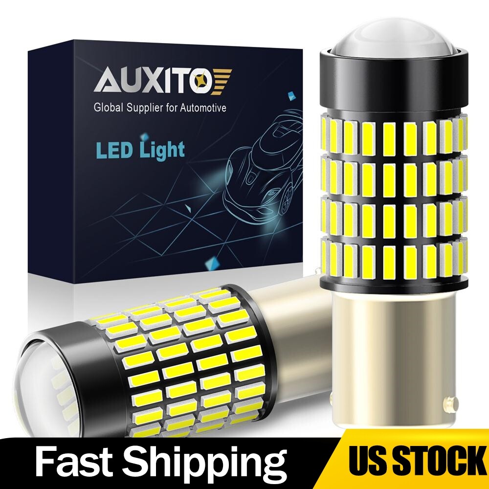 2/4X 1156 LED Bulb White Super Bright 7506 BA15S 1141 For Reverse Backup Light T