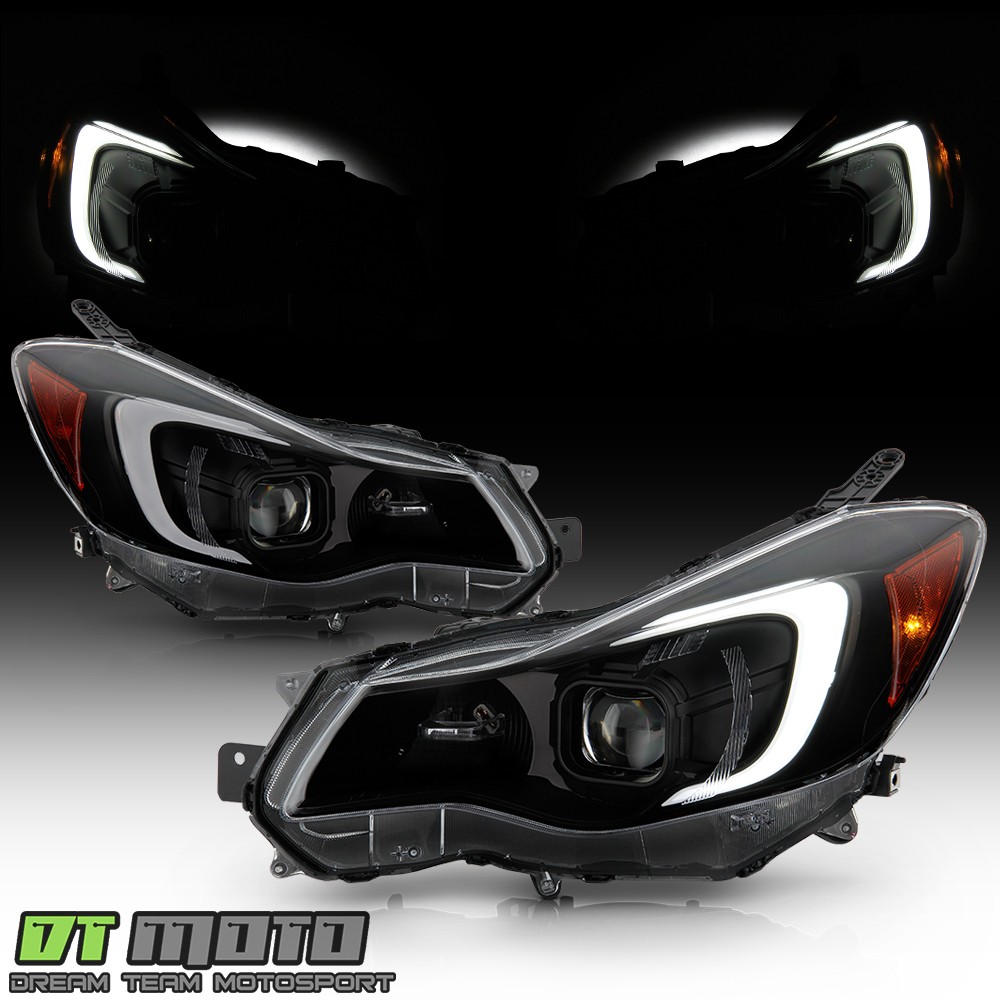 For 2012-2015 Subaru Impreza Crosstrek Black Smoke LED Tube Projector Headlights For 2012-2015 Subaru Impreza Crosstrek Black Smoke LED Tube Projector Headlights