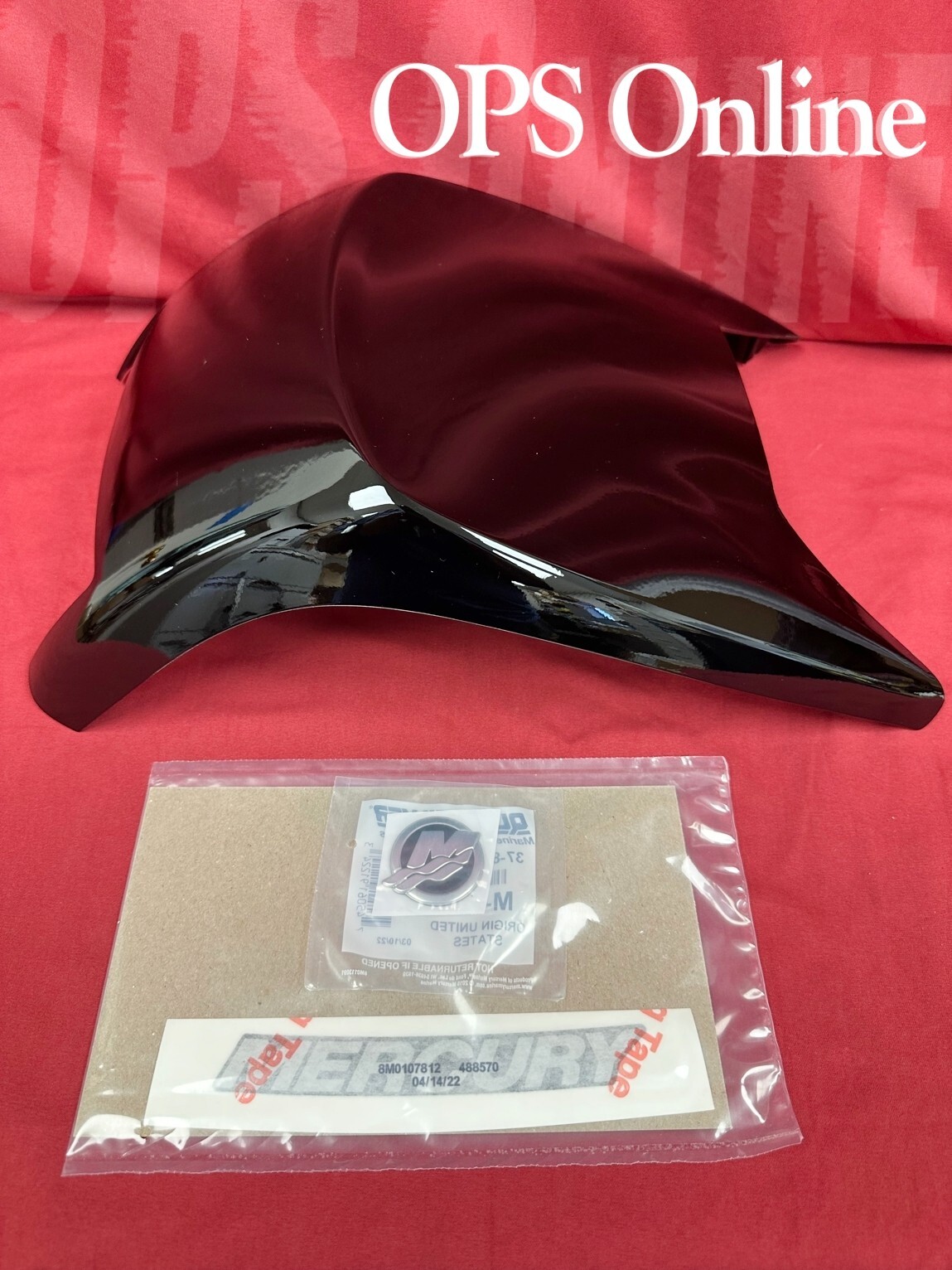 New/ OEM Mercury 30-60 HP Air Dam Cap w/Screws Part # 8M0159887 & 8M0103805 (x6)