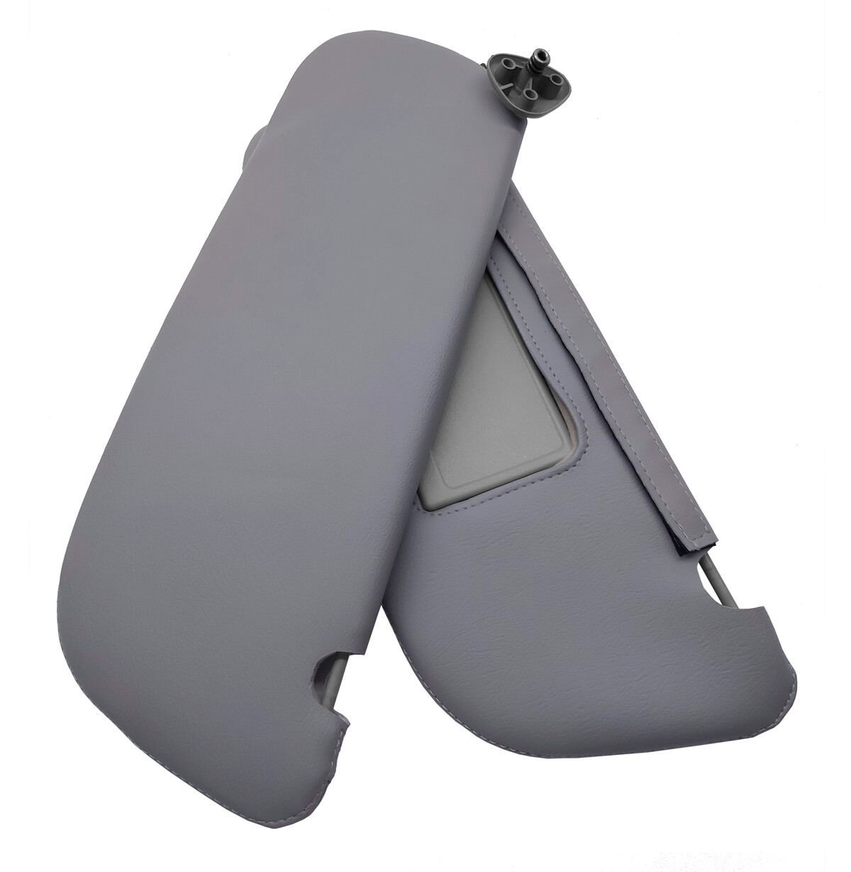 Fits 1994-2001 Dodge Ram 1500, 2500 PVC Leather Sunvisors Cover Skin Gray