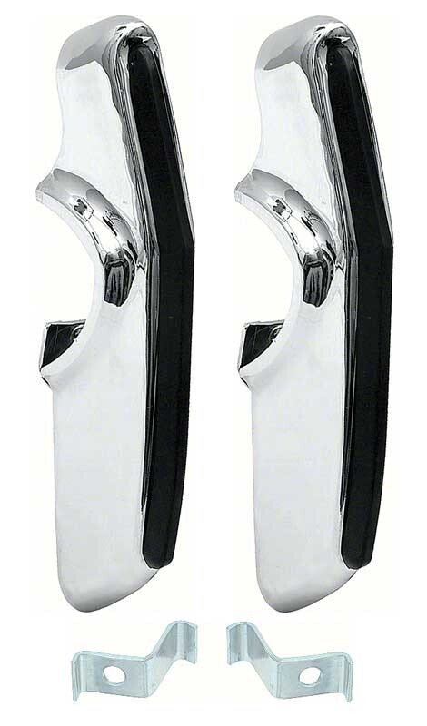 1967 67 1968 68 Chevrolet Deluxe Camaro Rear Bumper Guards Rubber Inserts Pair 1967 67 1968 68 Chevrolet Deluxe Camaro Rear Bumper Guards Rubber Inserts Pair