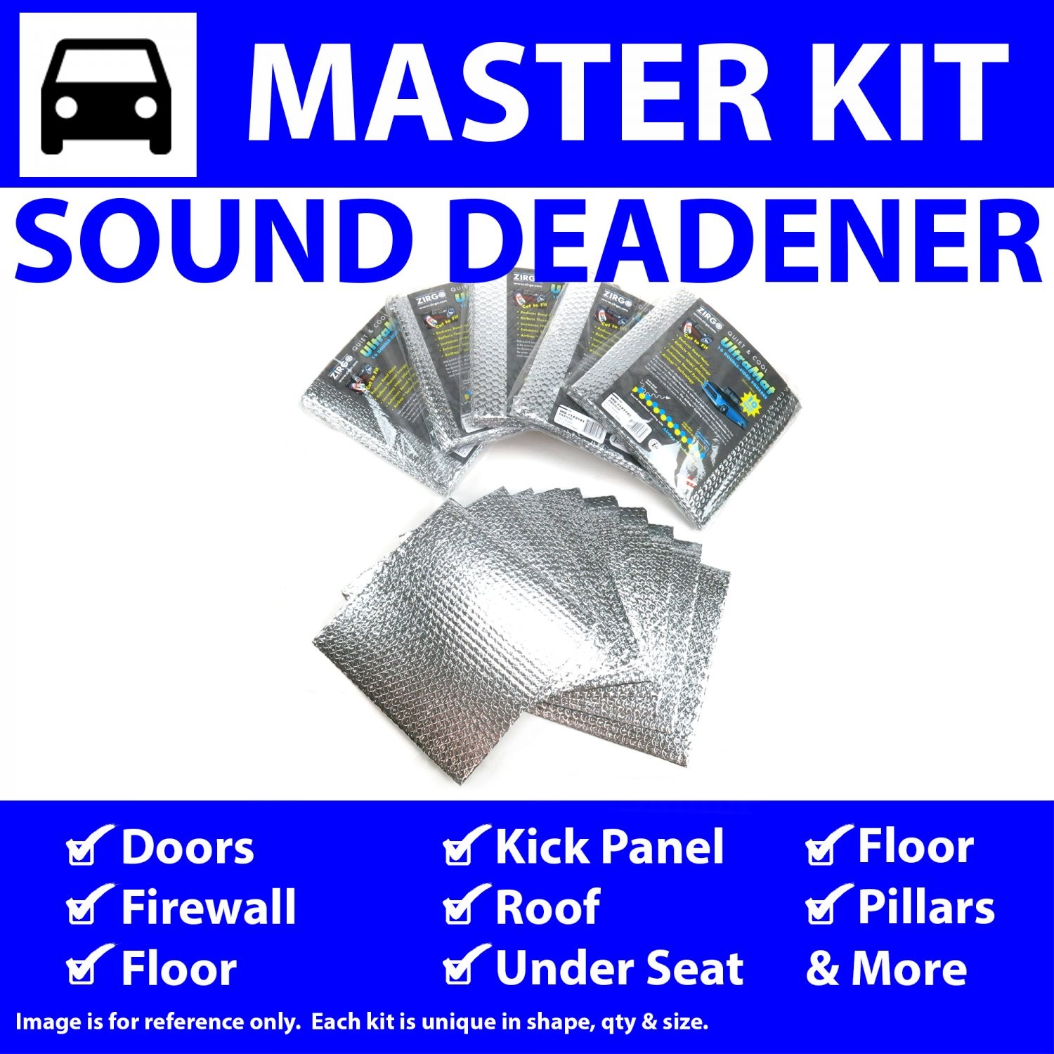 Heat & Sound Barrier 1965-1966 Ford Galaxie Master Kit 