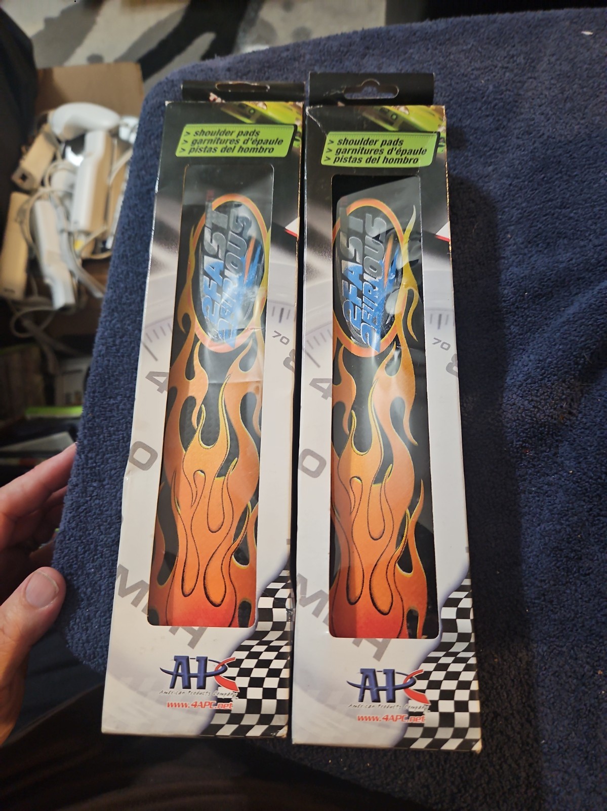 Vintage 2 Fast 2 Furious Seat Belt Shoulder Pads APC 121164S New In Box Set Of 2