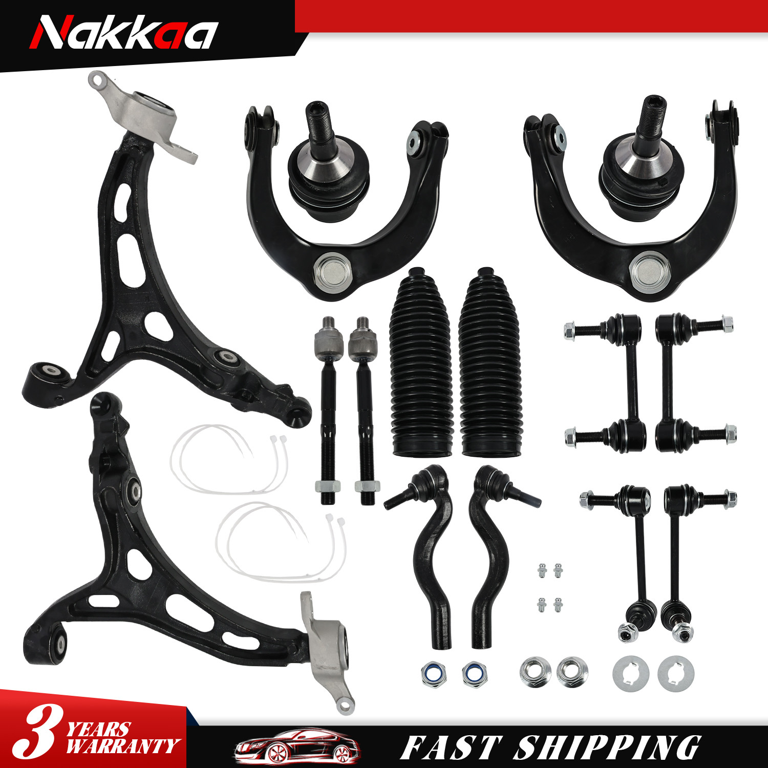 16pcs Front Control Arms Kit For 2011-2015 Jeep Grand Cherokee Dodge Durango 16pcs Front Control Arms Kit For 2011-2015 Jeep Grand Cherokee Dodge Durango
