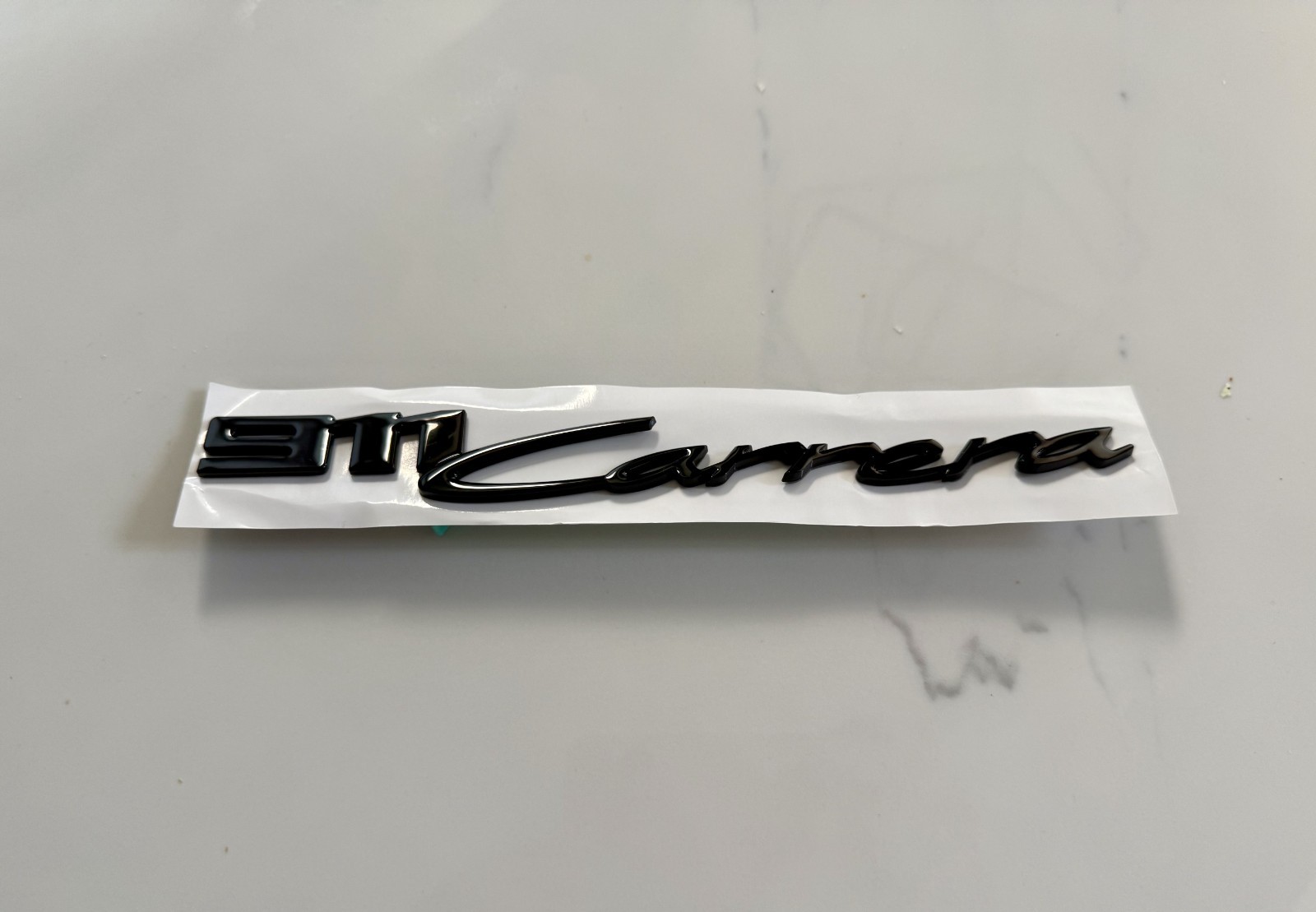 Porsche 992 911 Carrera Gloss Black Rear Badge 2020+