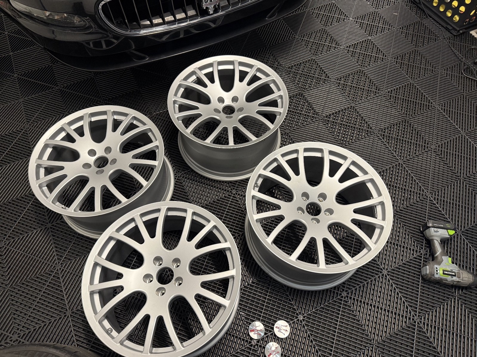 MASERATI 4200 CUSTOM DESIGNED GS WHEELS WITH CONCAVE COUPE SPYDER GRANSPORT MASERATI 4200 CUSTOM DESIGNED GS WHEELS WITH CONCAVE COUPE SPYDER GRANSPORT