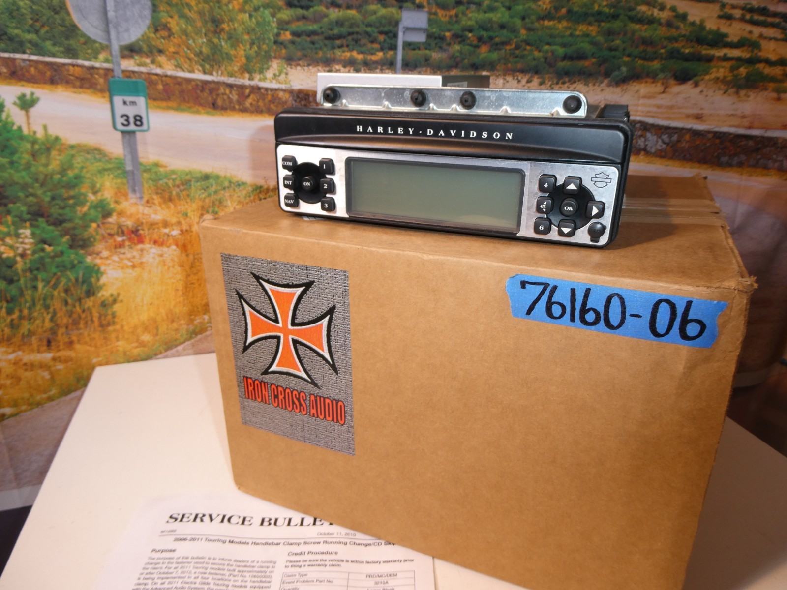 Harley Radio Repaired Updated Iron Cross Audio Harmon/Kardon Cb/XM 76160-06 X3 Harley Radio Repaired Updated Iron Cross Audio Harmon/Kardon Cb/XM 76160-06 X3