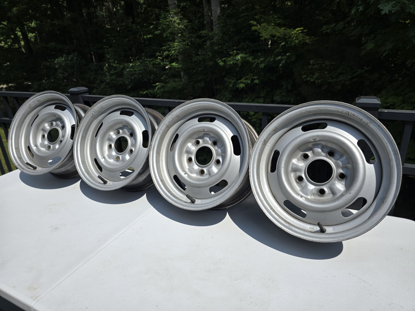 Original Survivor 68 69 70 Camaro Nova Chevy II Rally Wheels w/ Disc Brakes Original Survivor 68 69 70 Camaro Nova Chevy II Rally Wheels w/ Disc Brakes