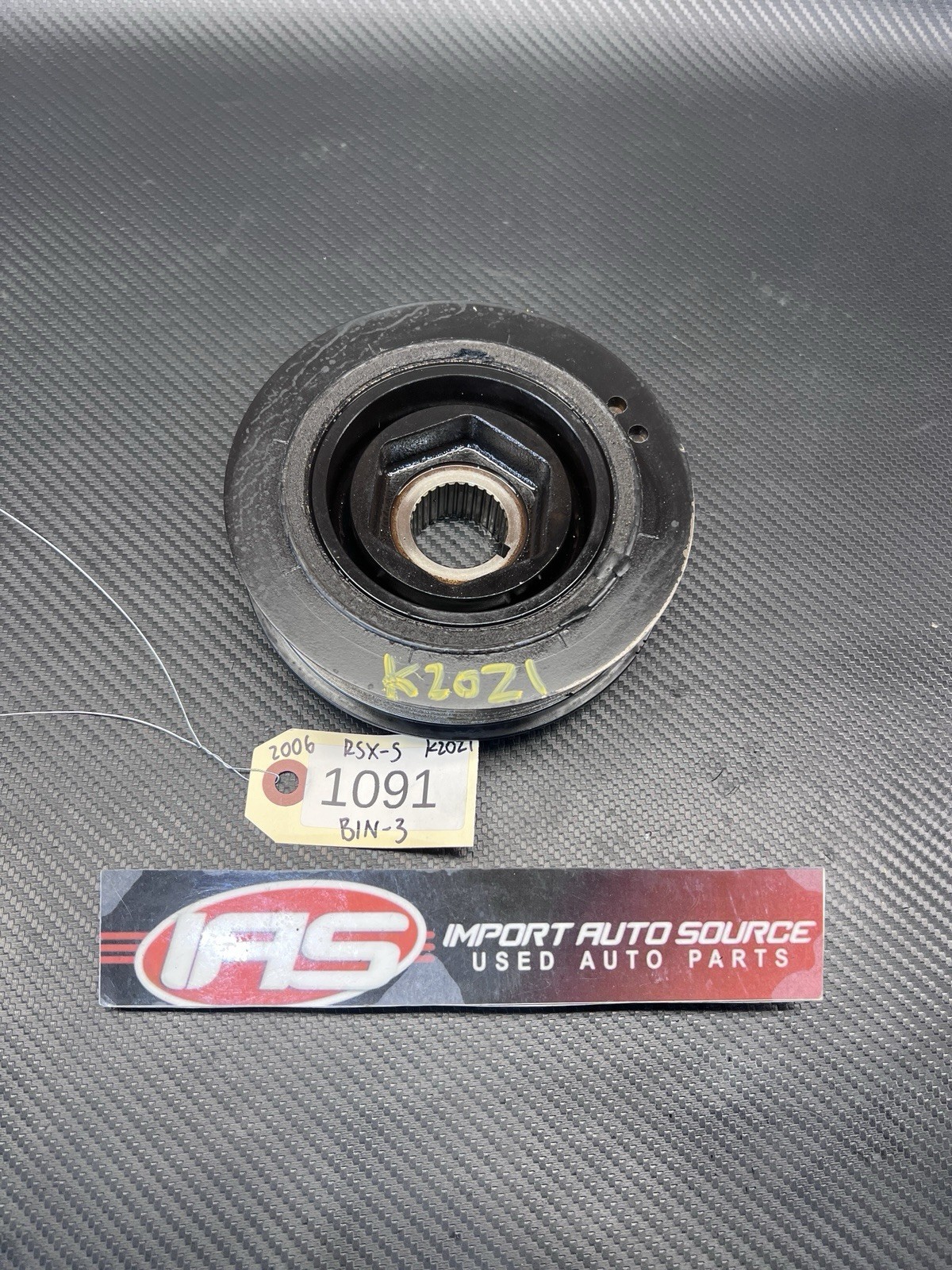 2005-2006 ACURA RSX TYPE S CRANKSHAFT CRANK PULLEY 2.0L OEM USED K20Z1 DC5