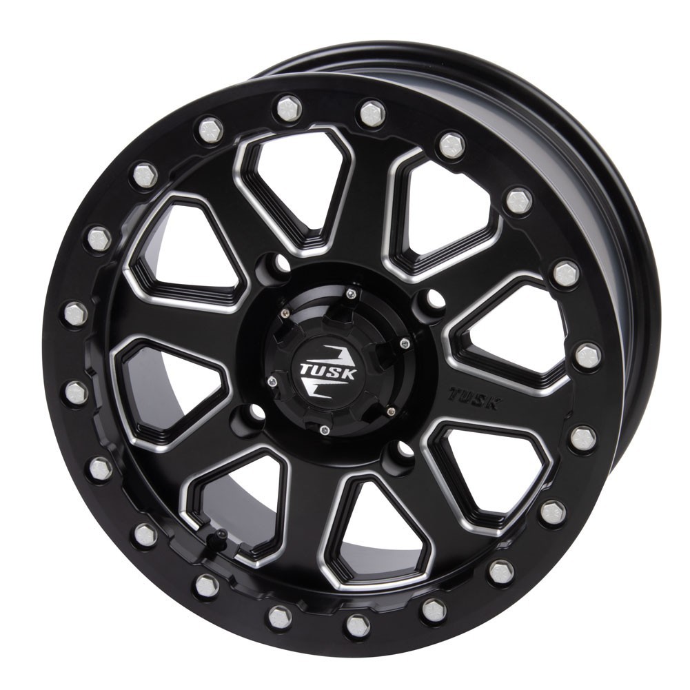 4/156 Tusk Uinta Beadlock Wheel 15x7 4.0 + 3.0 Mille fits Polaris RZR / Kawasaki