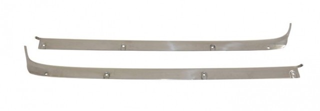 1964-1967 Corvette Molding Door Outer Window Stainless Steel Coupe Pair