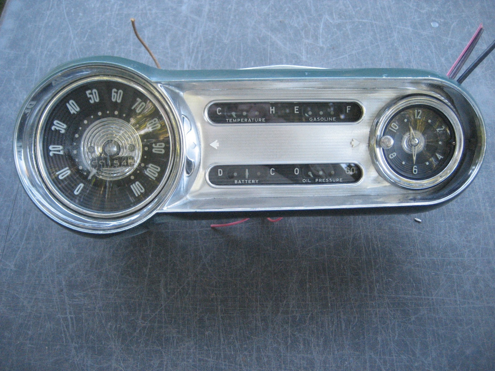 1953 1954 CHEVY SPEEDOMETER CLUSTER FOR 1953 1954 CHEVY BELAIR 150 210 MODELS
