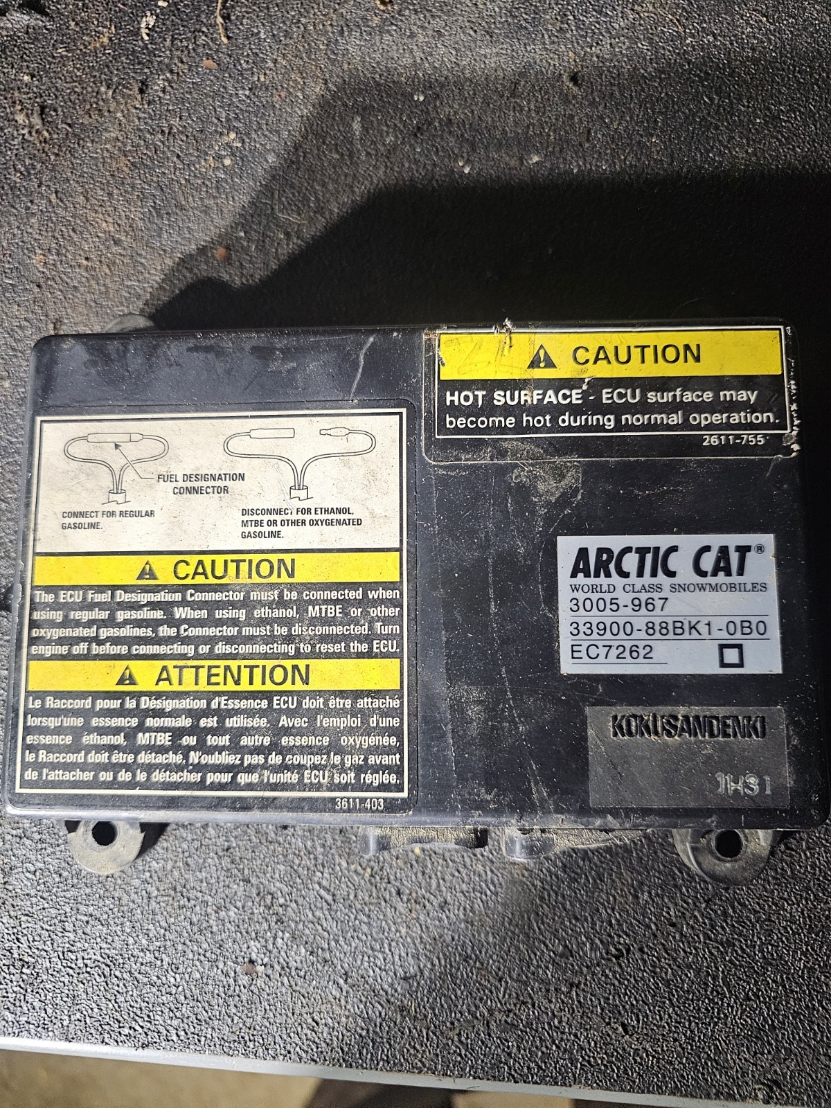 3005-967 Arctic Cat Snowmobile ECU 3005-967 Arctic Cat Snowmobile ECU