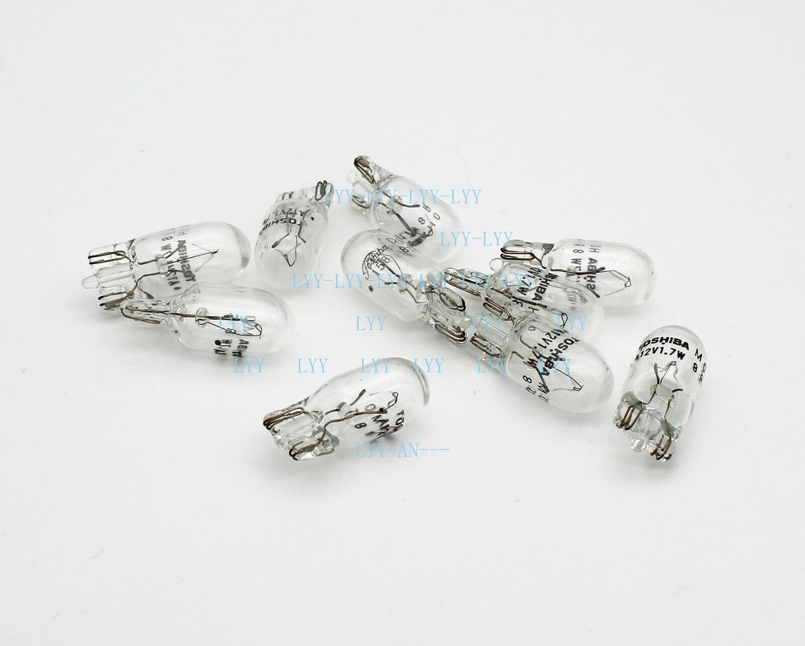 10pcs TOSHIBA 12V1.7W T10 W2.1*9.5D car halogen lamp Reading Trunk light 10pcs TOSHIBA 12V1.7W T10 W2.1*9.5D car halogen lamp Reading Trunk light