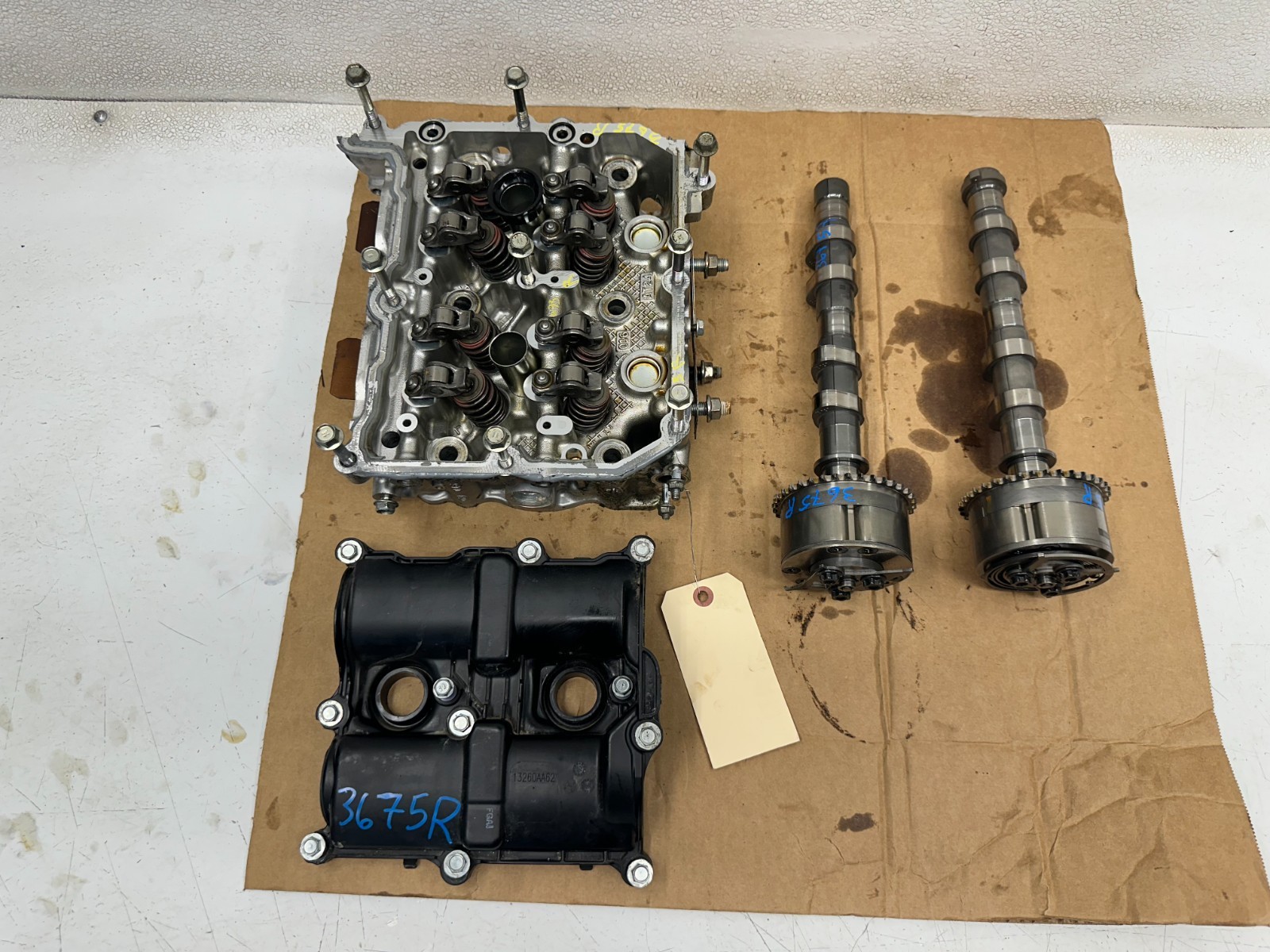 20-25 SUBARU OUTBACK 2.4L RIGHT ENGINE CYLINDER HEAD MOTOR SET, OEM LOT3675 20-25 SUBARU OUTBACK 2.4L RIGHT ENGINE CYLINDER HEAD MOTOR SET, OEM LOT3675