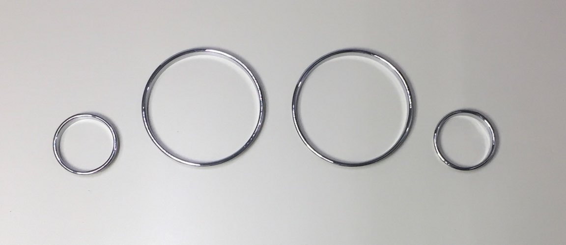 BMW Chrome Dash Trim Rings Speedometer Gauge Cluster Panel E38 E39 E53 X5