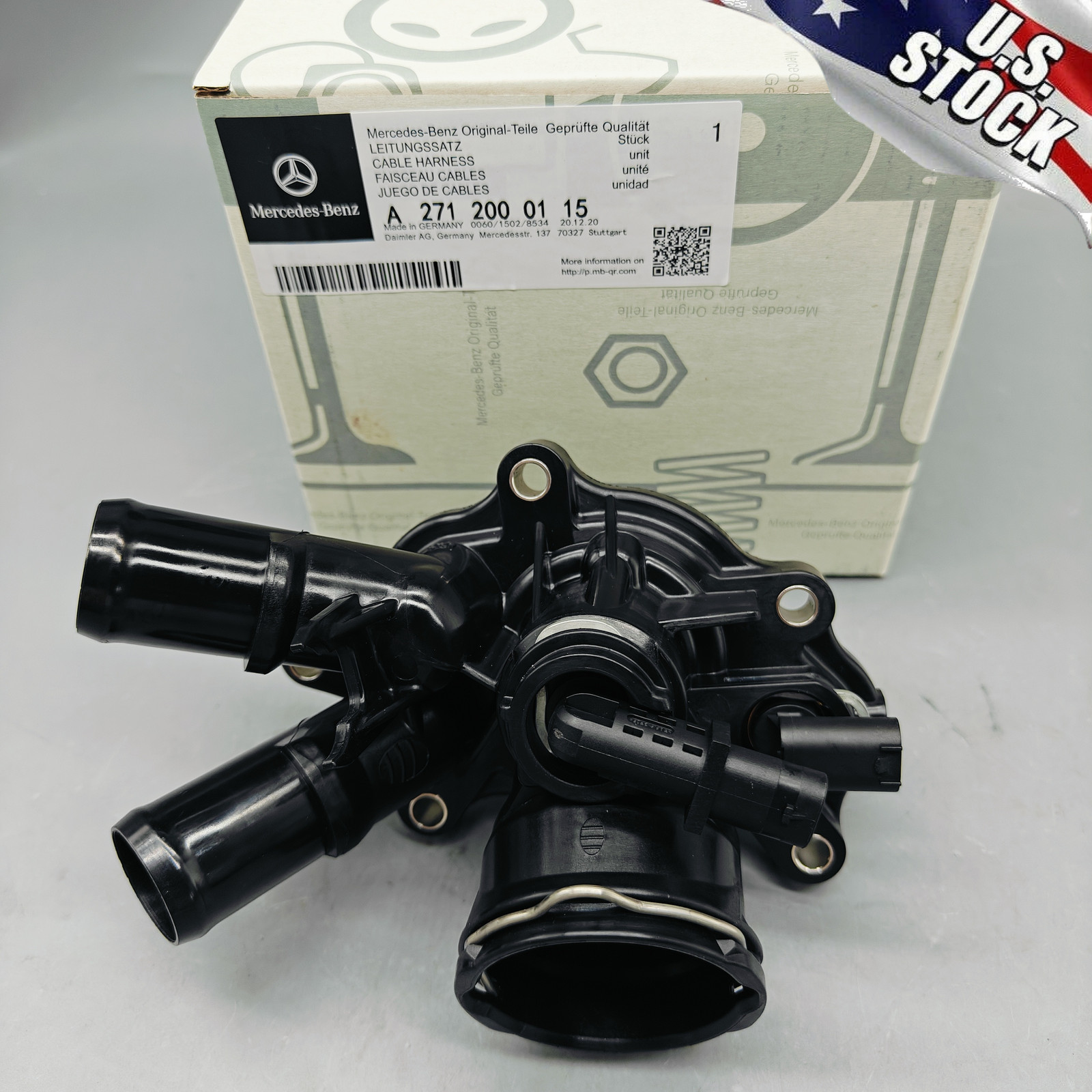 NEW Mercedes Benz C250 SLK250 Thermostat with Housing and Seals (103 deg. C)