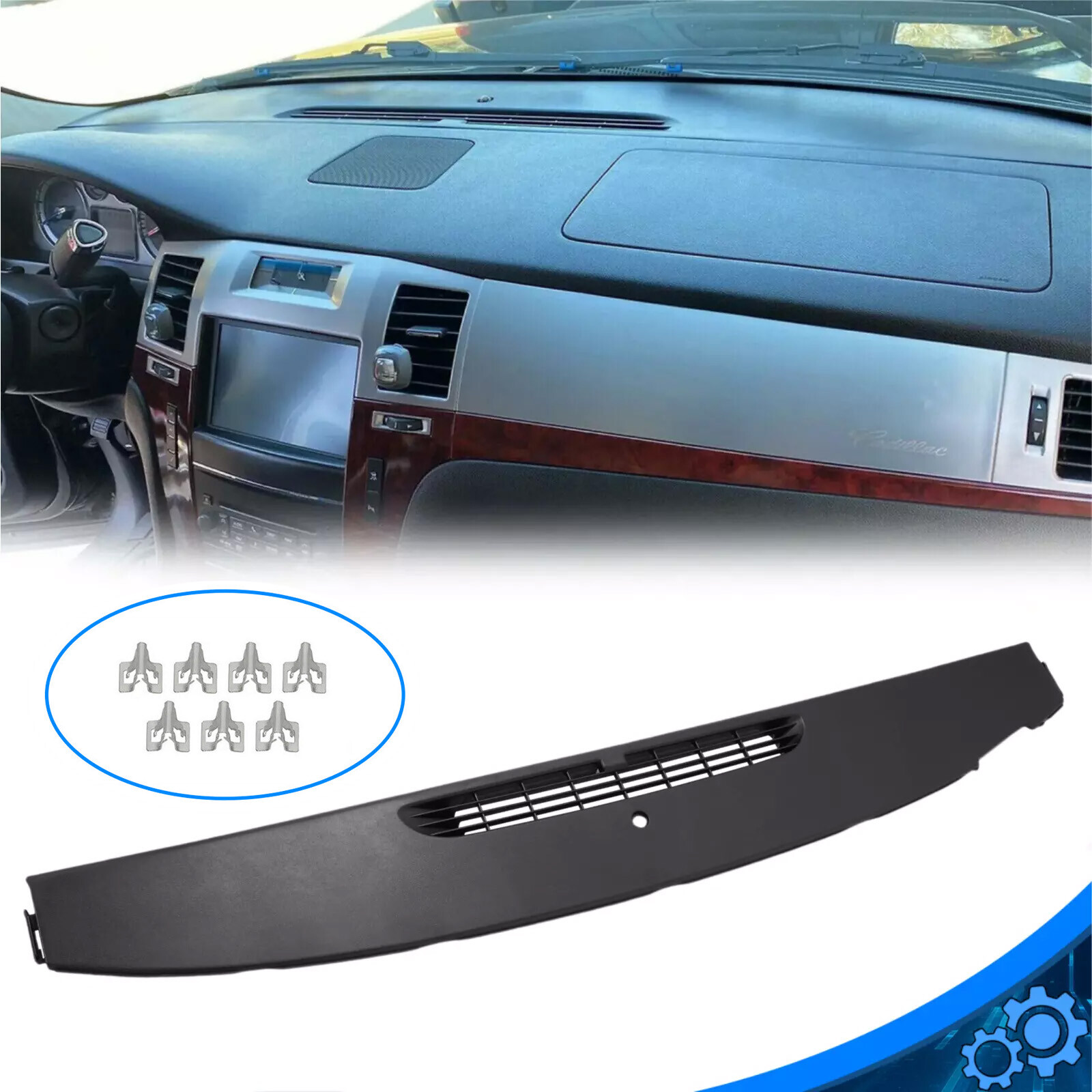 Upper Dash Panel Grille Cover Replacement 23224733 For 07-13 Chevy GMC Cadillac