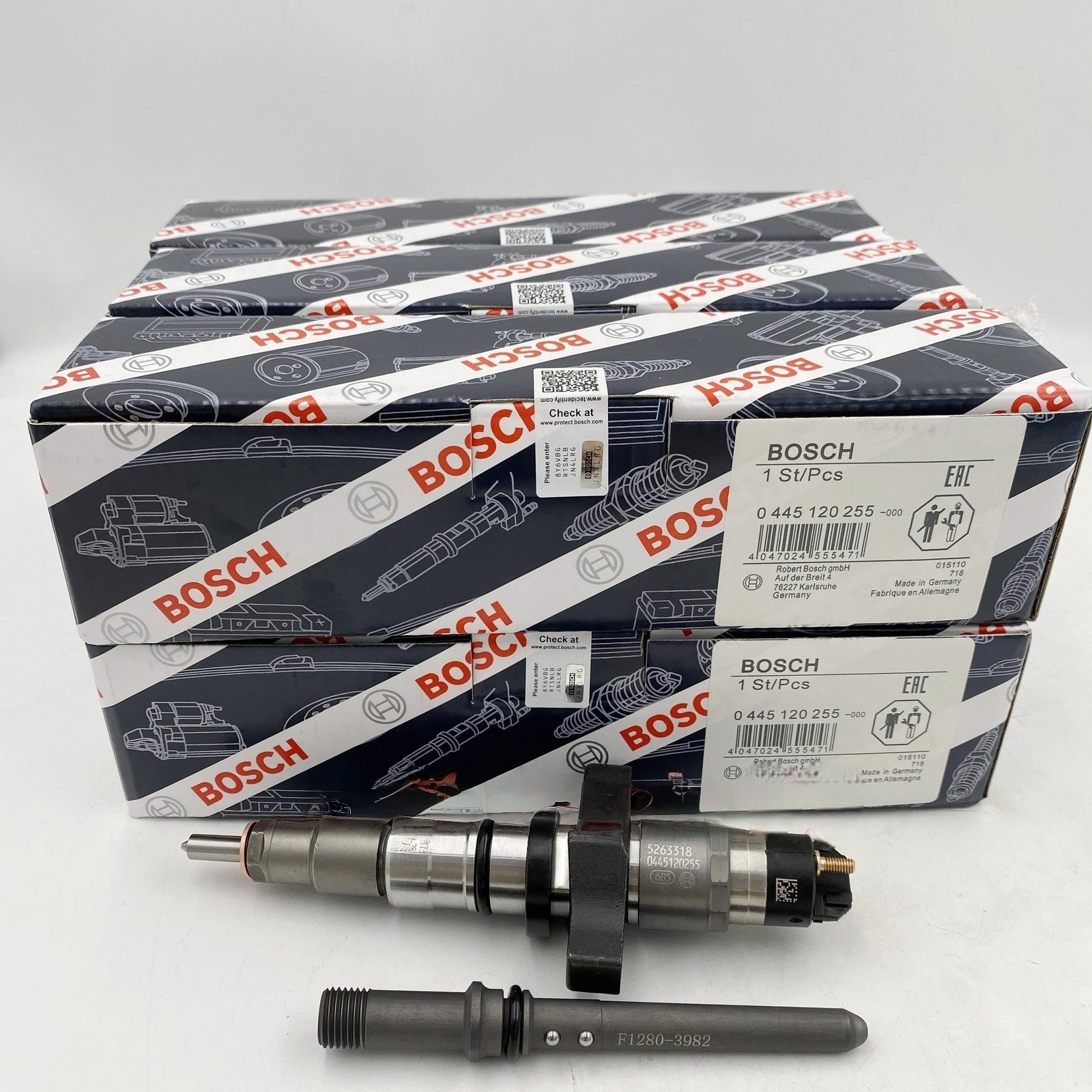 6X Fuel Injectors Bosch OEM 0445120255 fit 03-04 Dodge Ram2500 3500 Cummins 5.9L